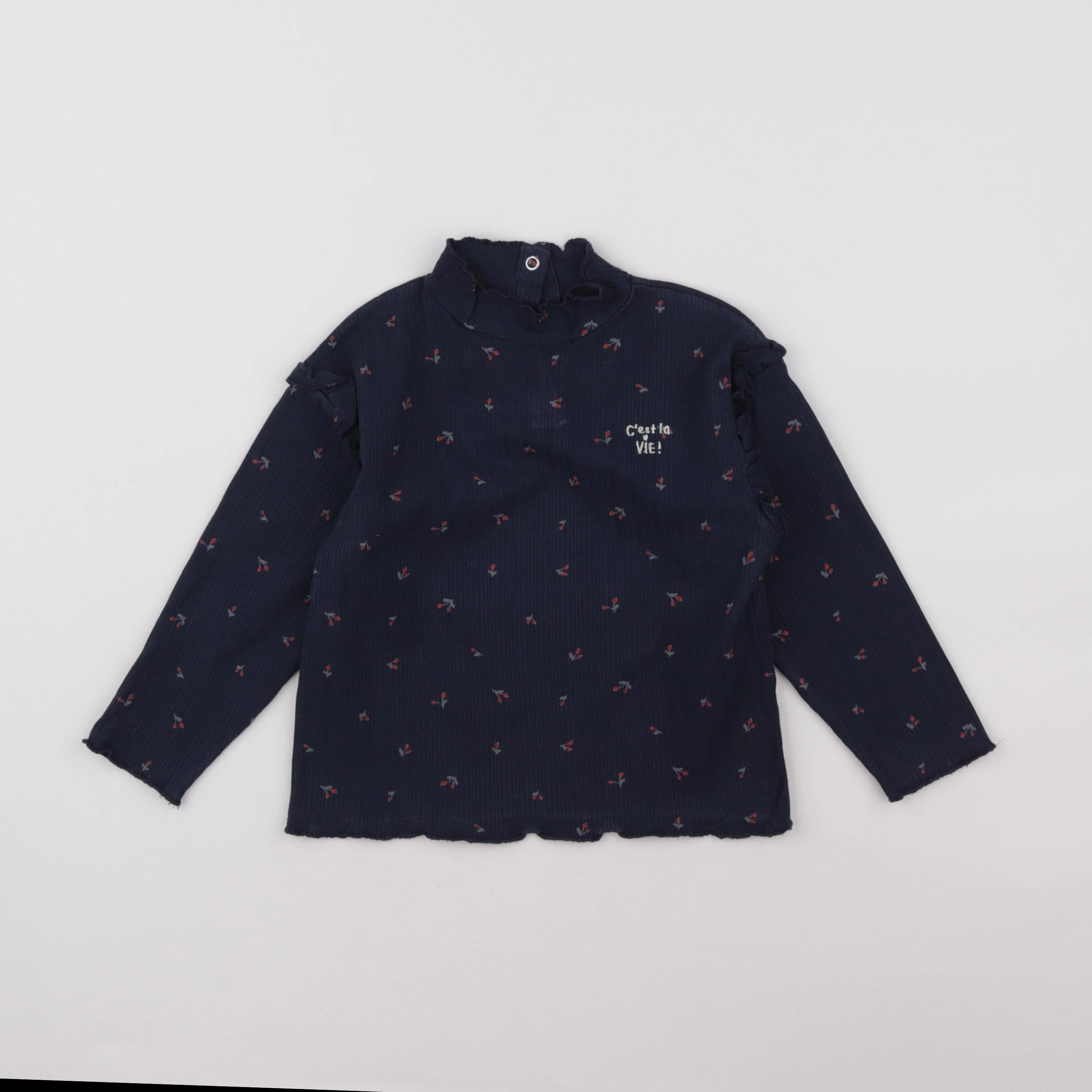 Vertbaudet - sous-pull bleu - 4 ans