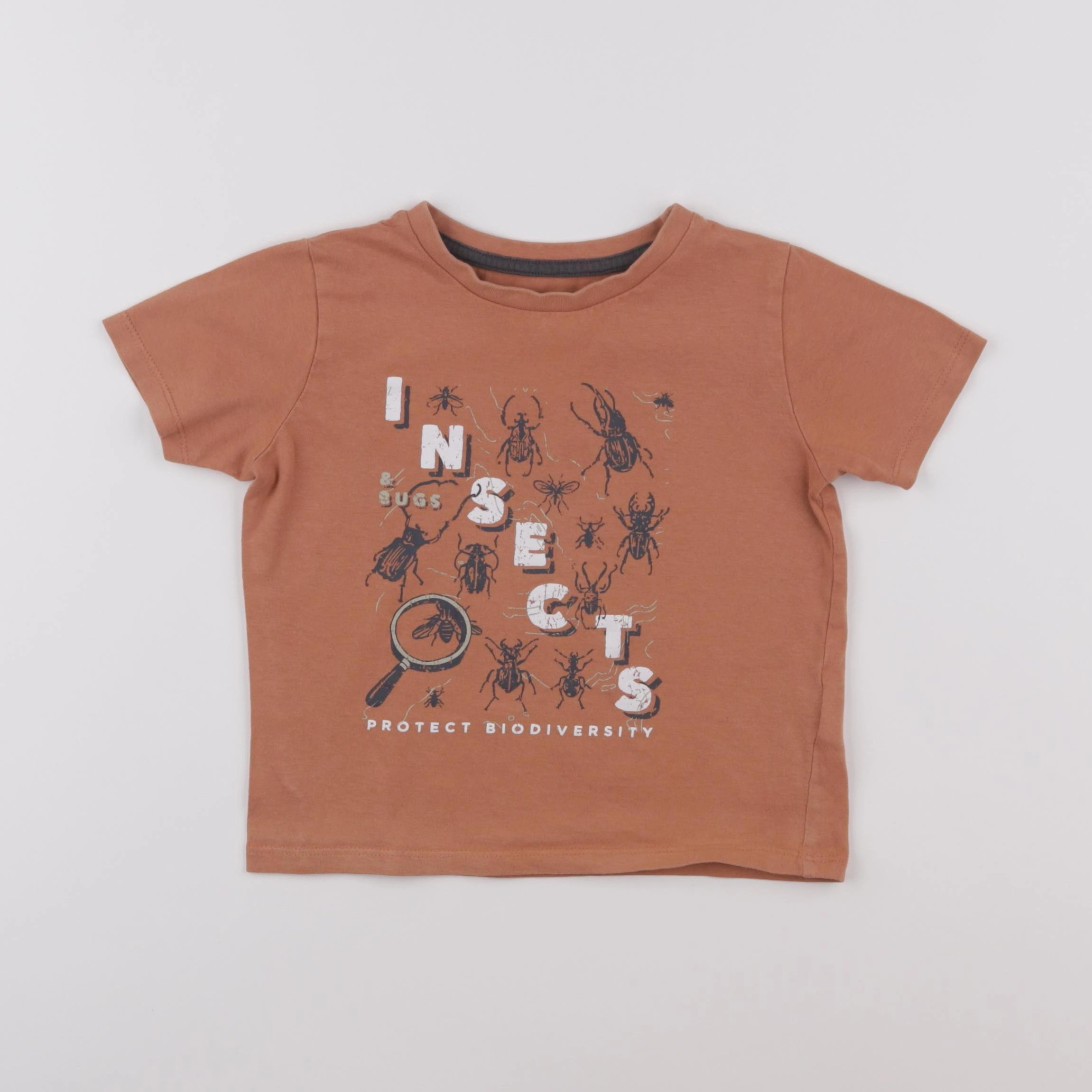 Vertbaudet - tee-shirt orange - 4 ans