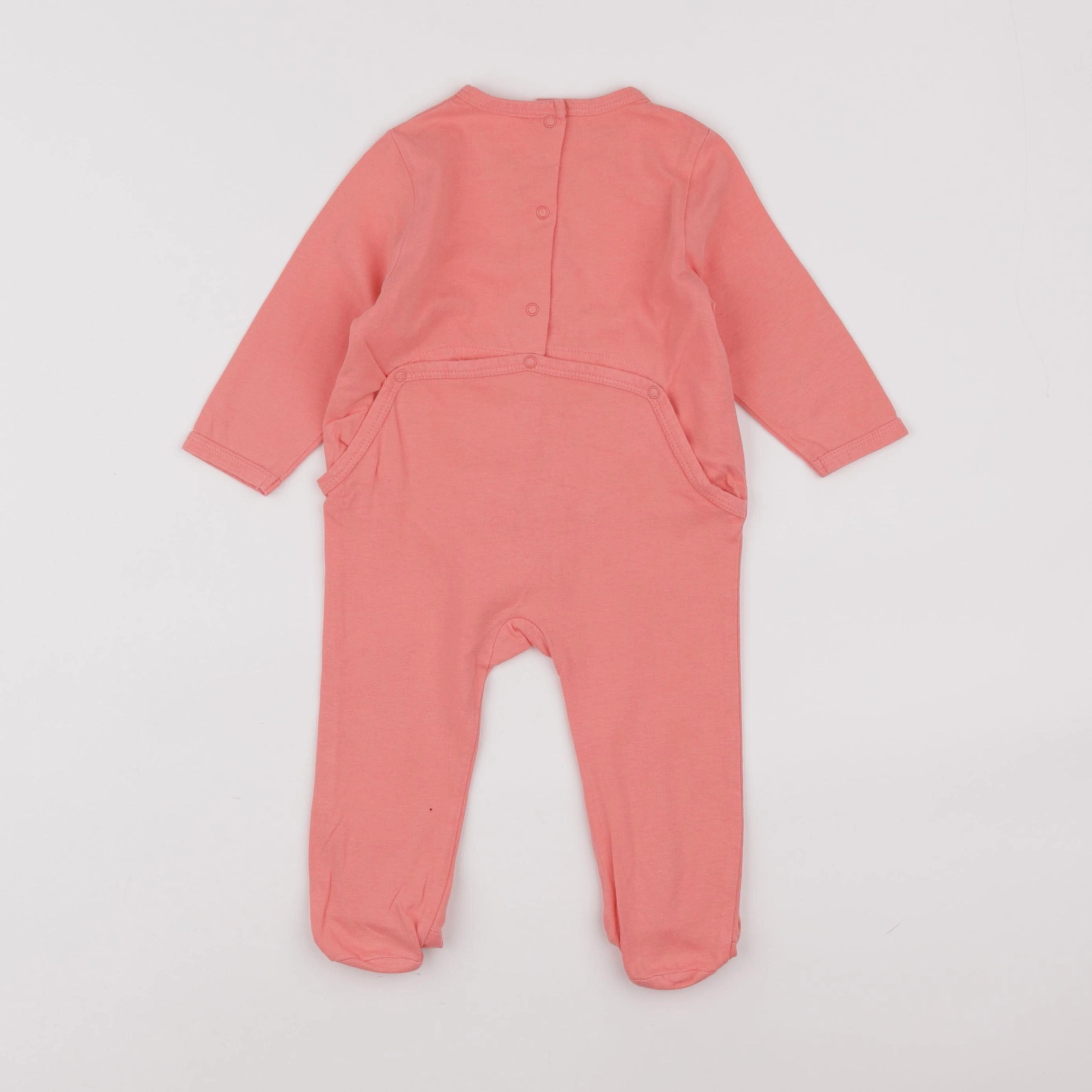 Vertbaudet - pyjama coton rose - 9 mois
