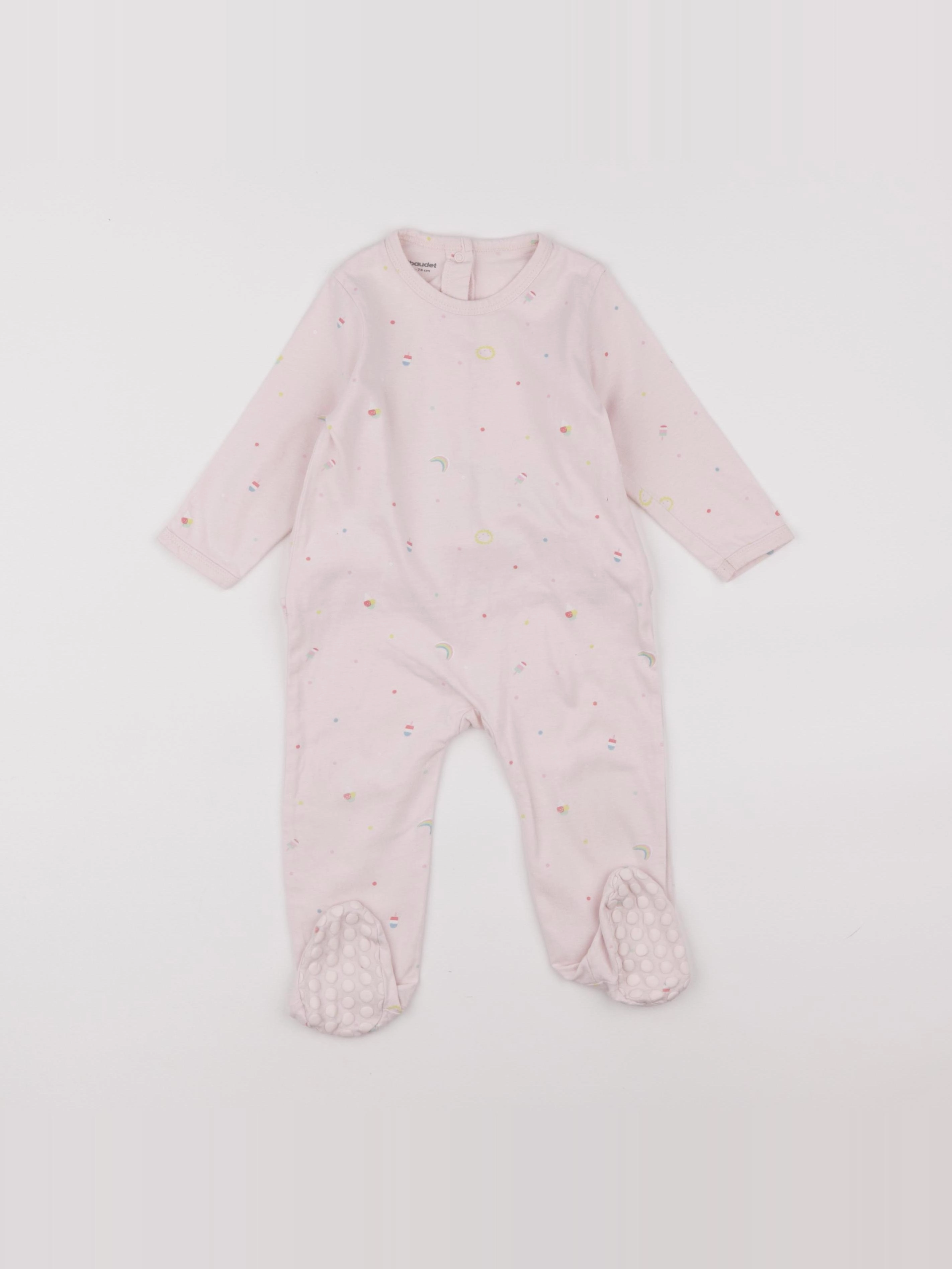Vertbaudet - pyjama coton rose - 12 mois