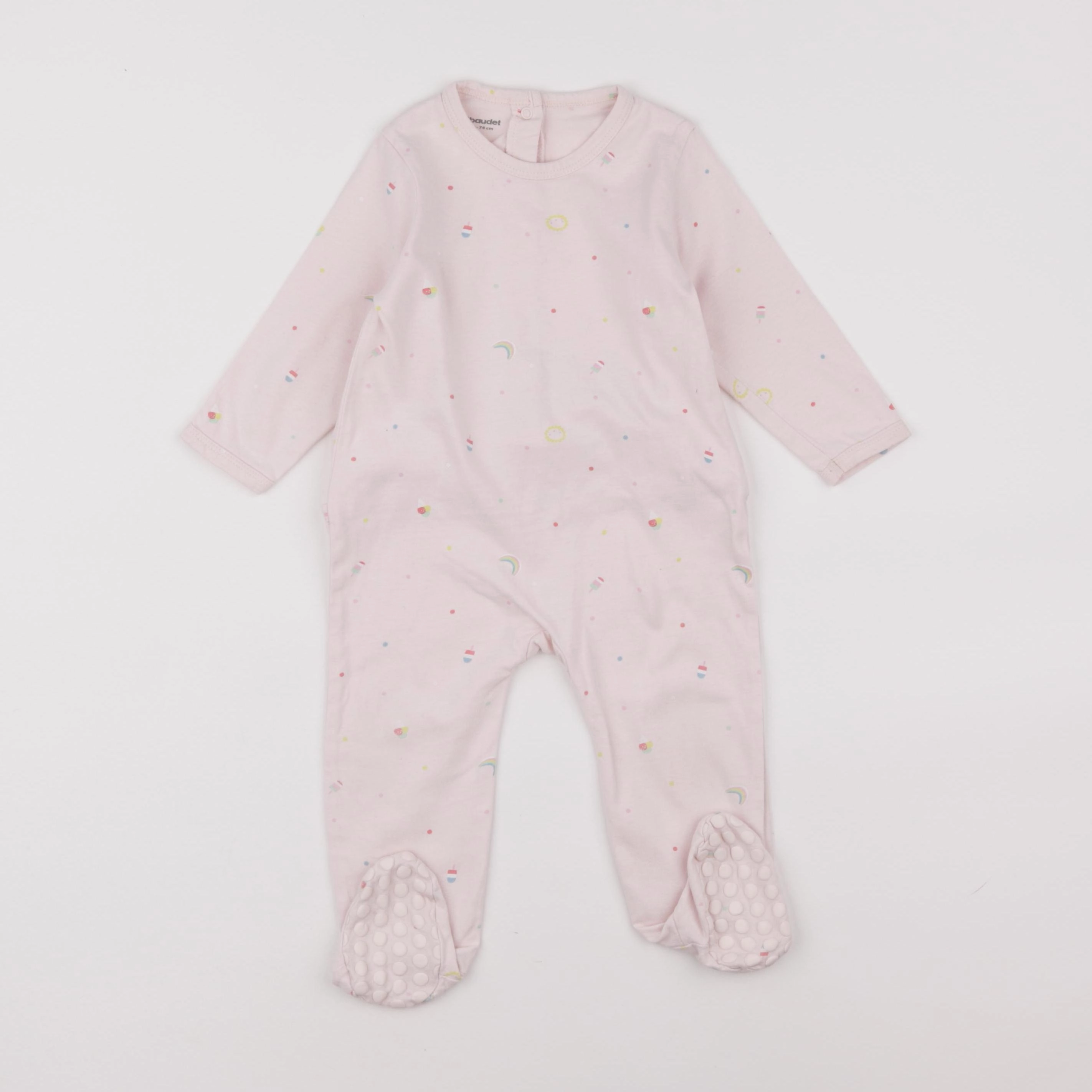 Vertbaudet - pyjama coton rose - 12 mois