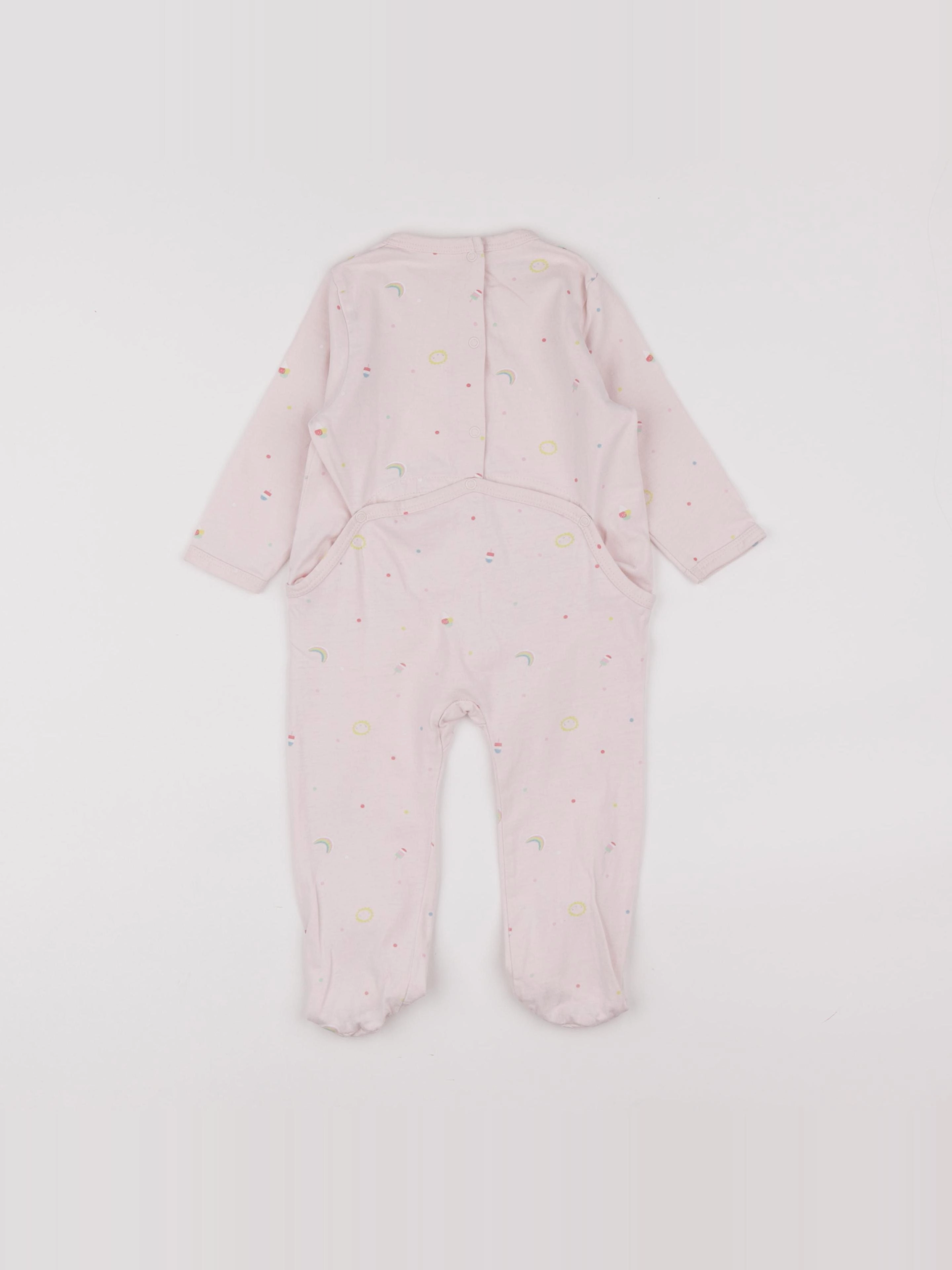 Vertbaudet - pyjama coton rose - 12 mois