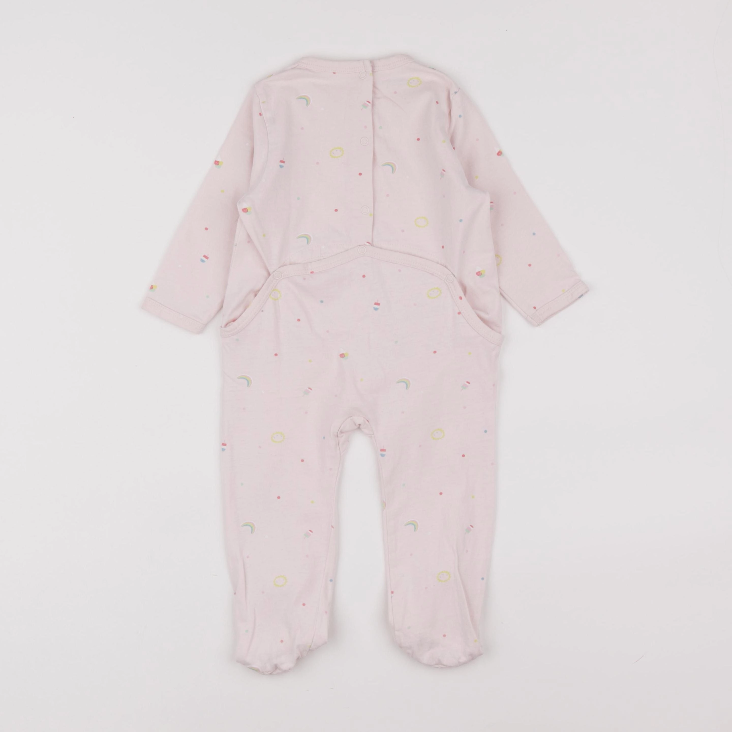 Vertbaudet - pyjama coton rose - 12 mois