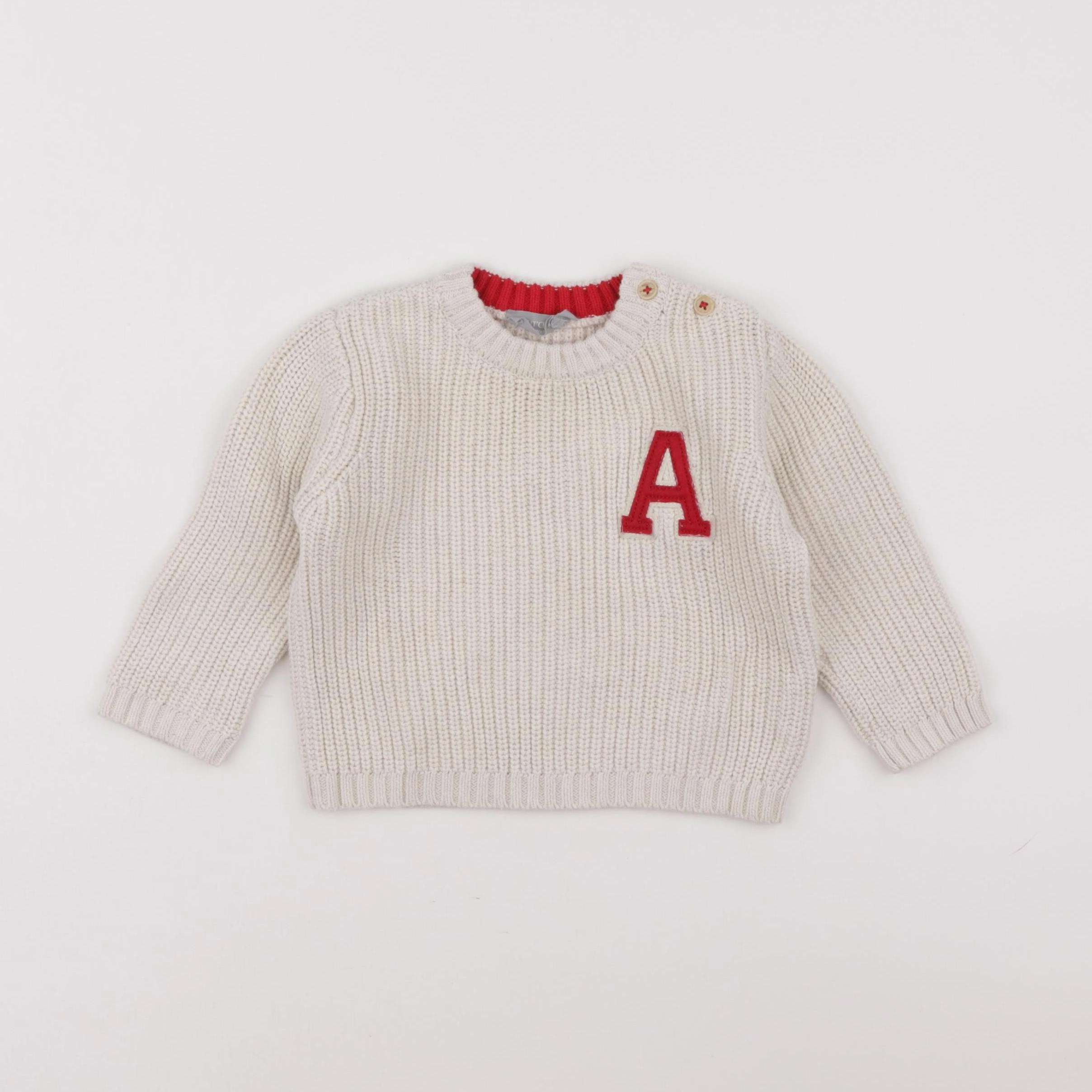 Boutchou - pull beige - 9 mois
