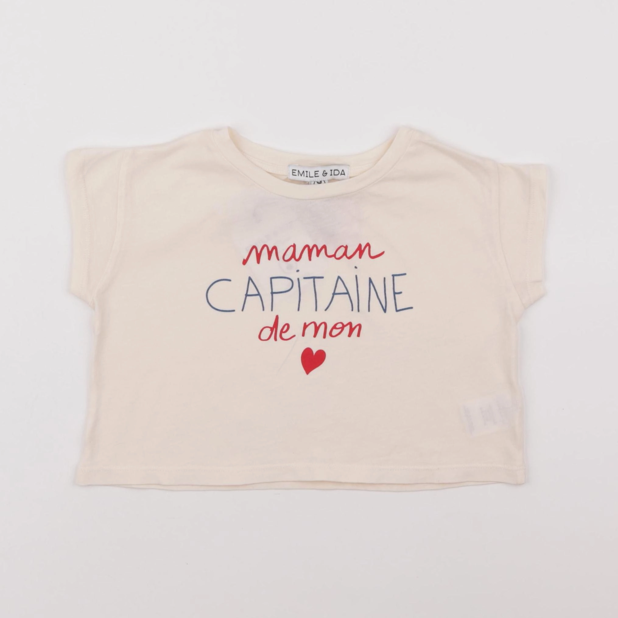 Emile et Ida - tee-shirt beige (état neuf) - 2 ans