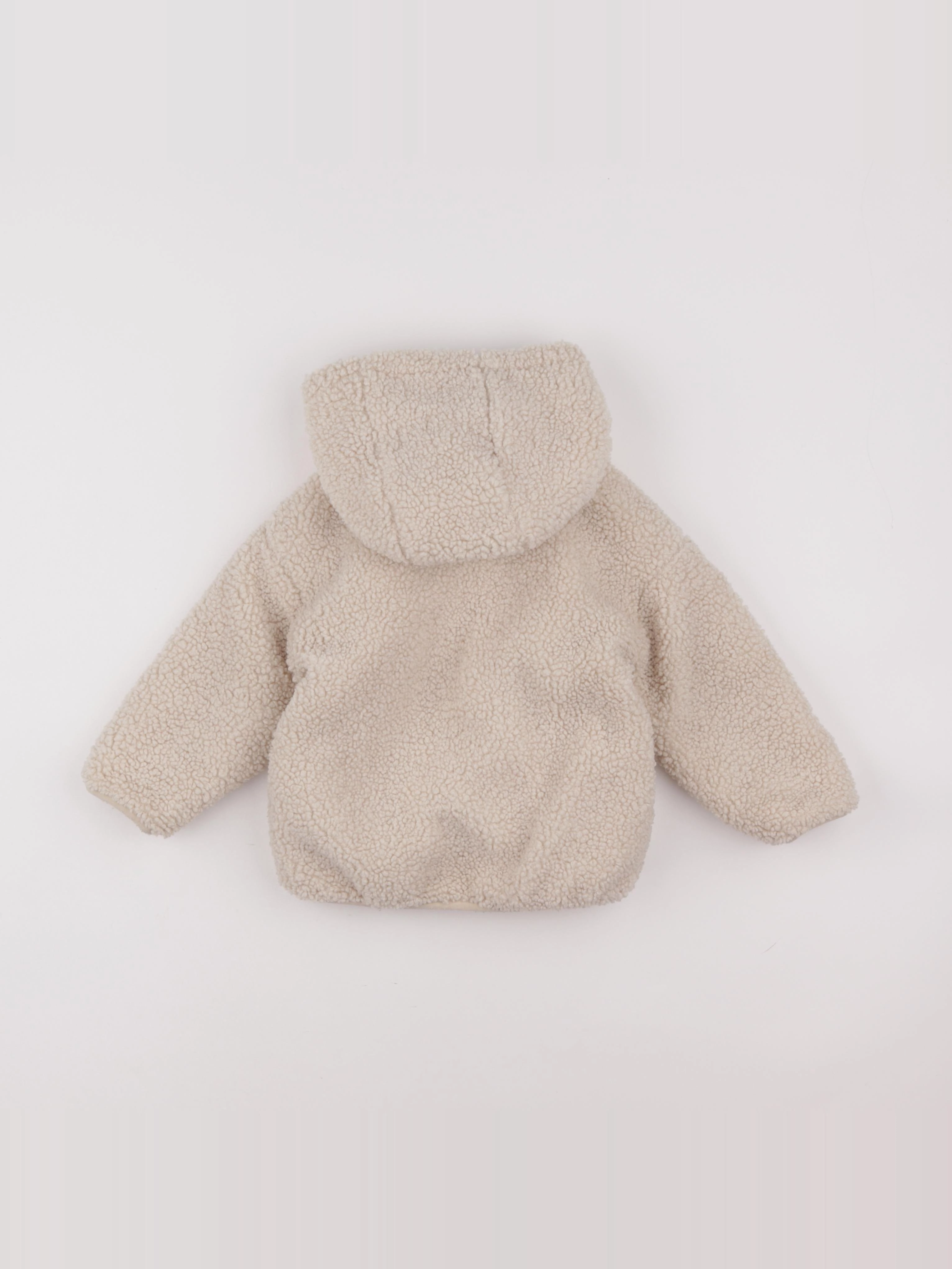 Vertbaudet - veste doublé beige - 18 mois