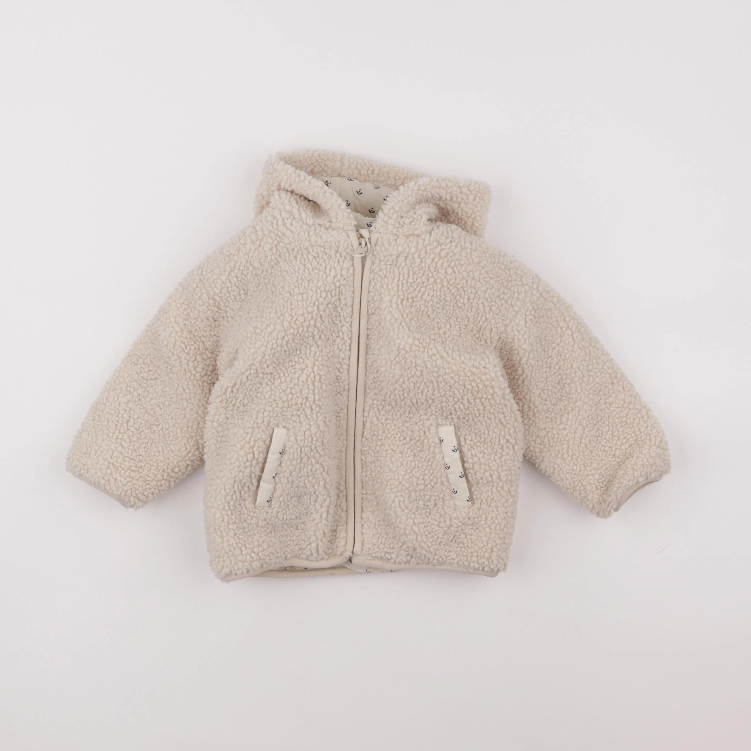 Vertbaudet - veste doublé beige - 2 ans