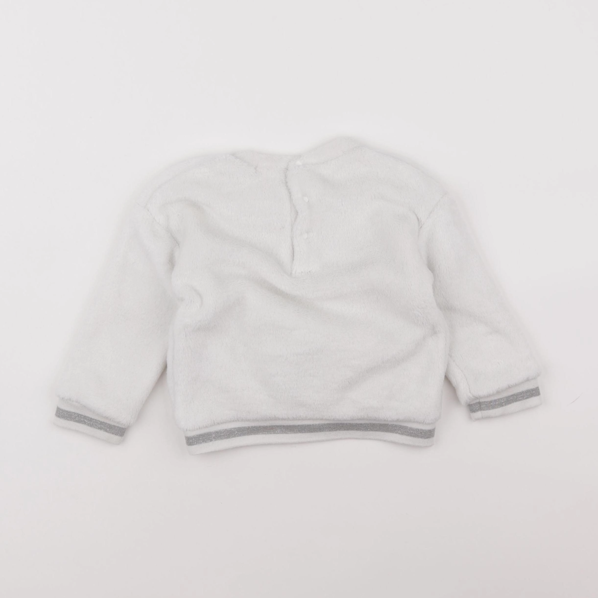 Vertbaudet - sweat blanc - 18 mois