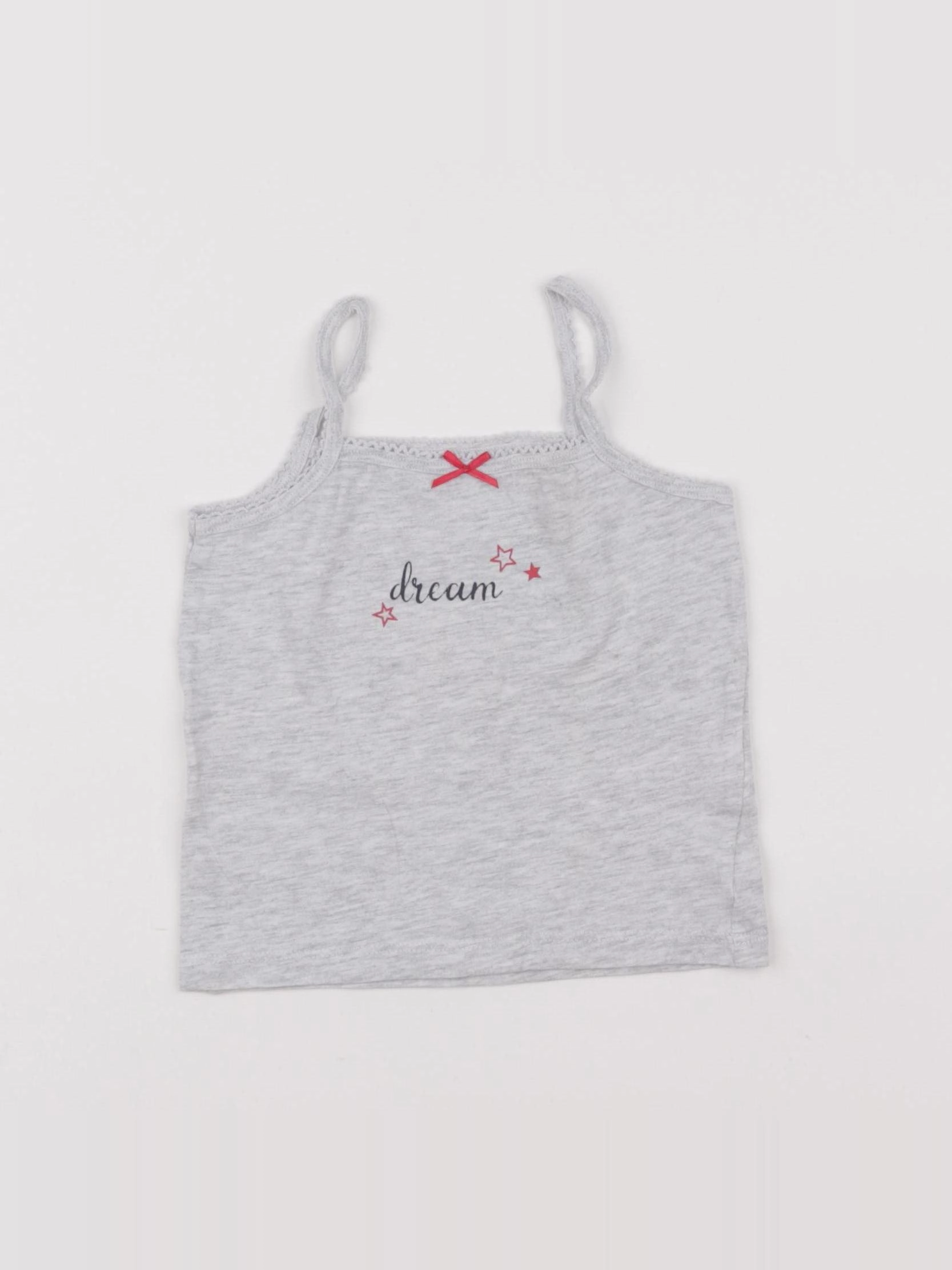 Vertbaudet - maillot de corps gris - 2 ans