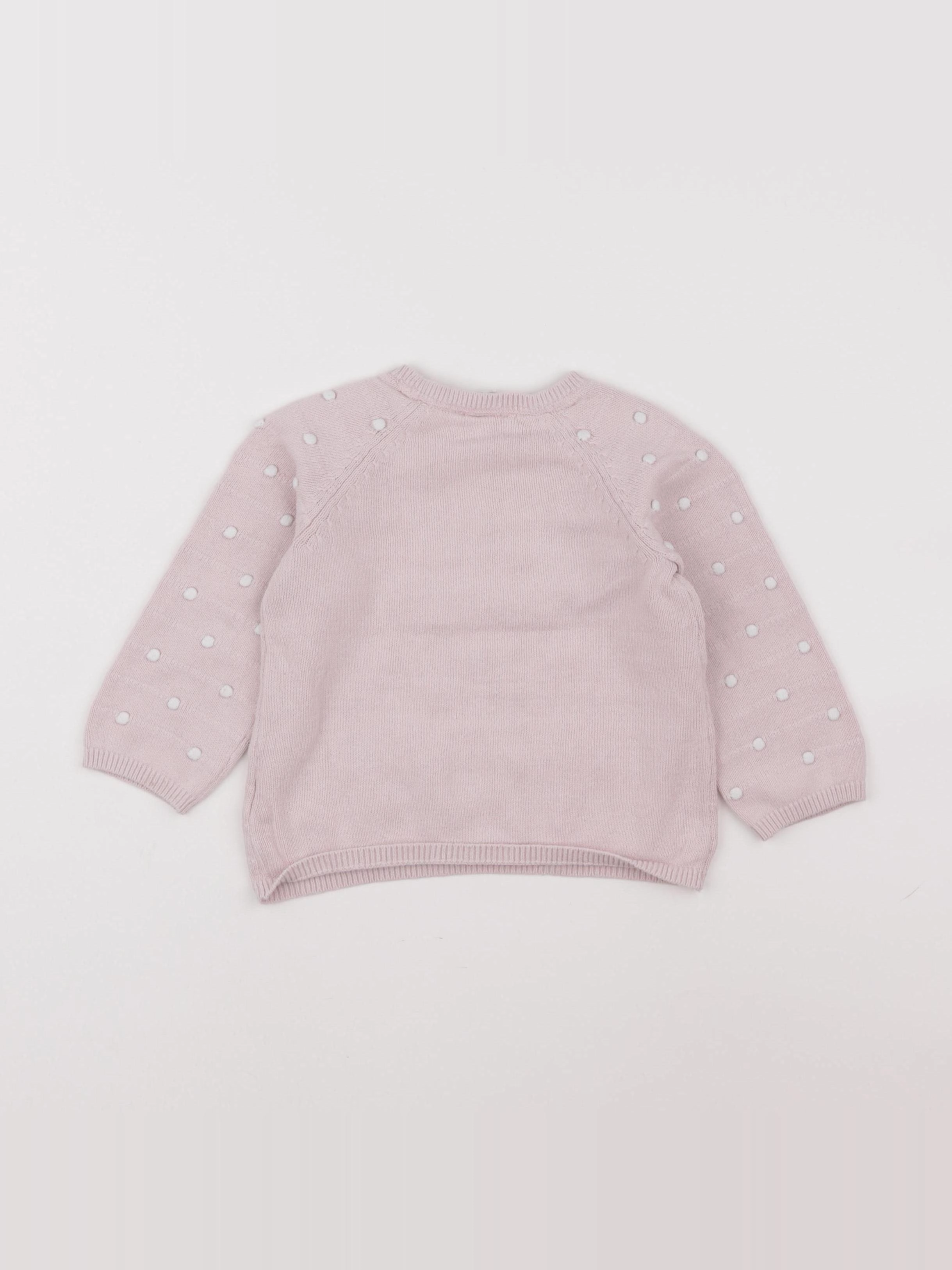 H&M - pull rose - 12/18 mois