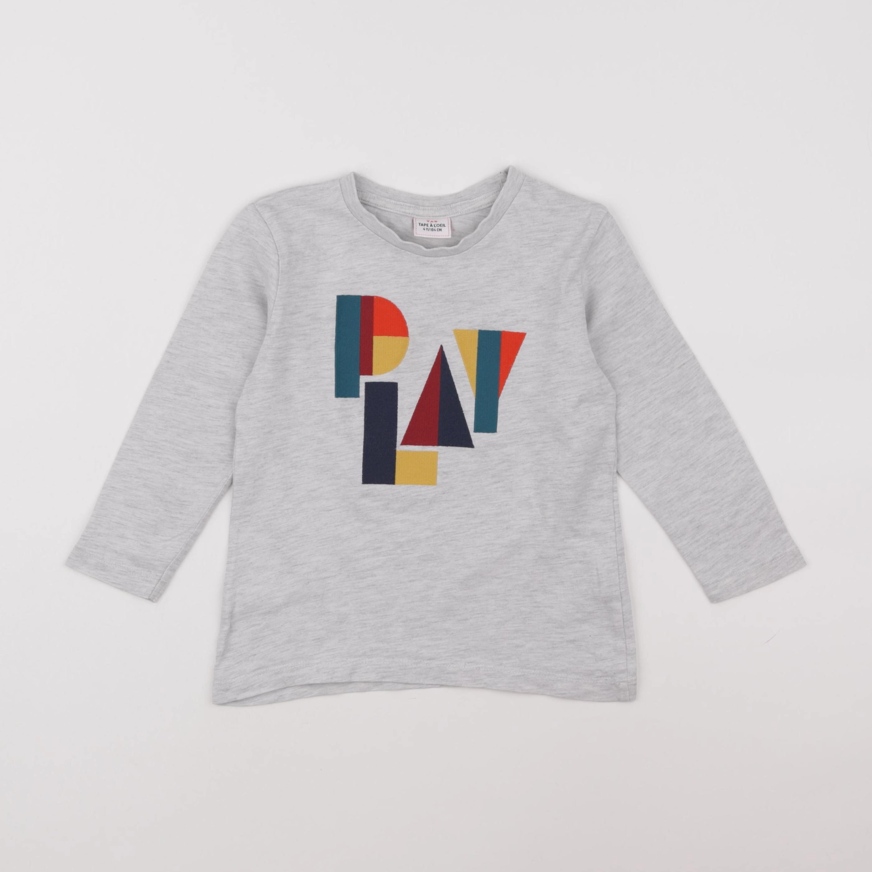 Tape à l'oeil - tee-shirt gris - 4 ans