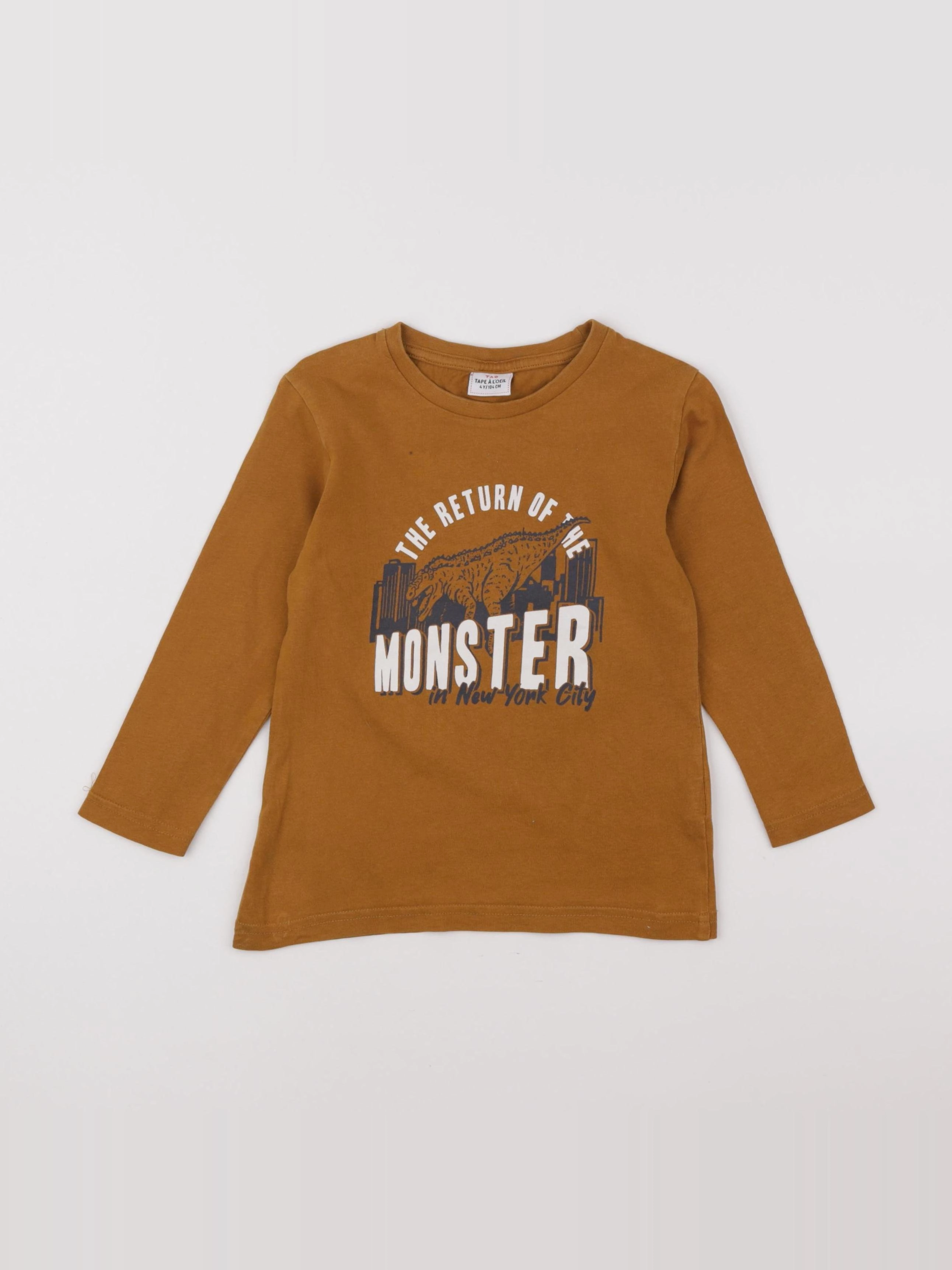 Tape à l'oeil - tee-shirt marron - 4 ans