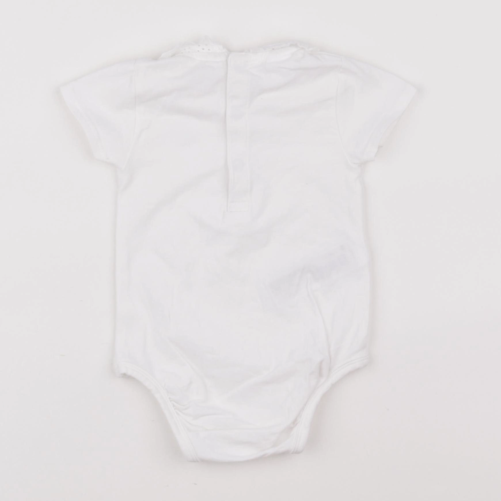 Mango - body à col blanc - 6/9 mois