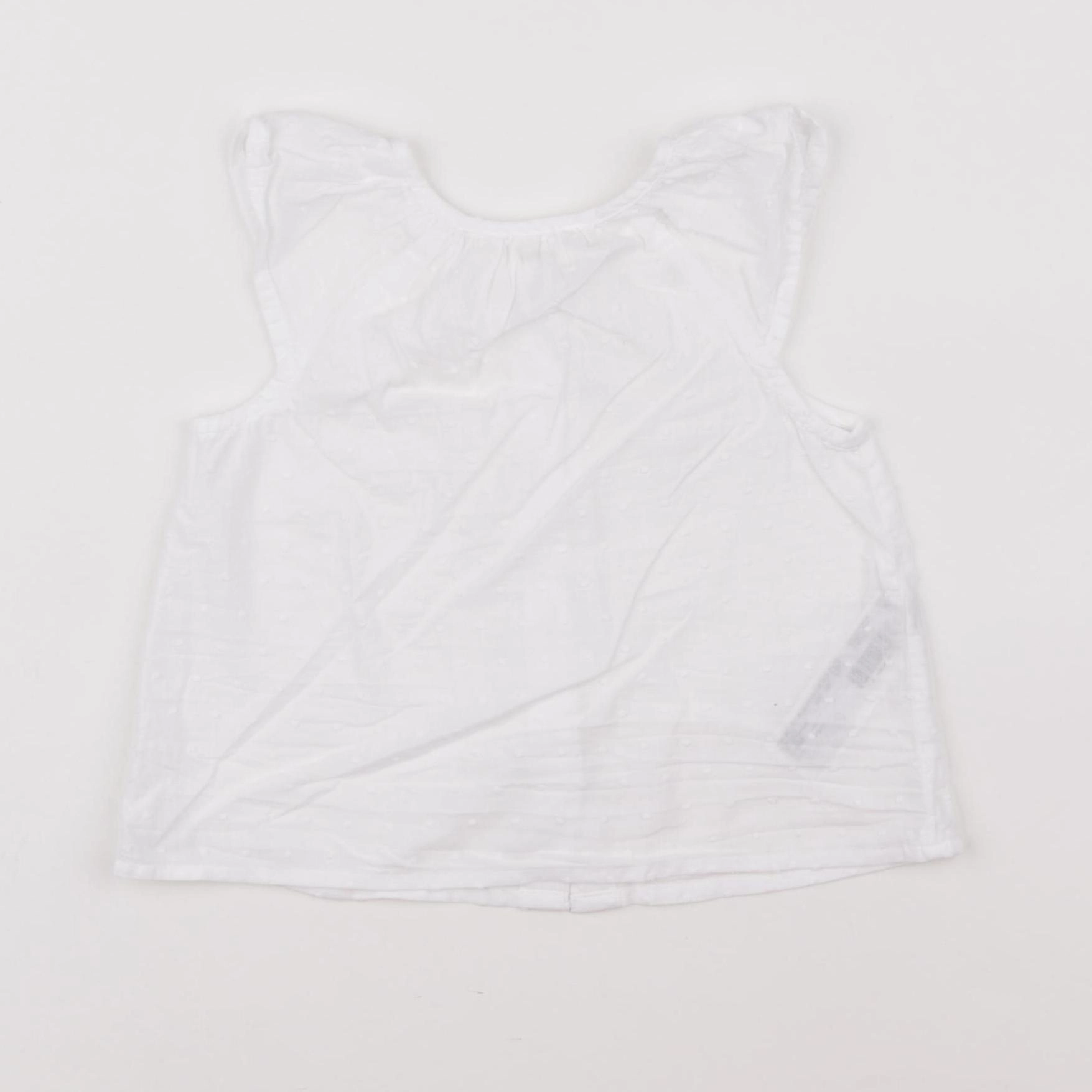 Mango - blouse blanc - 6/9 mois
