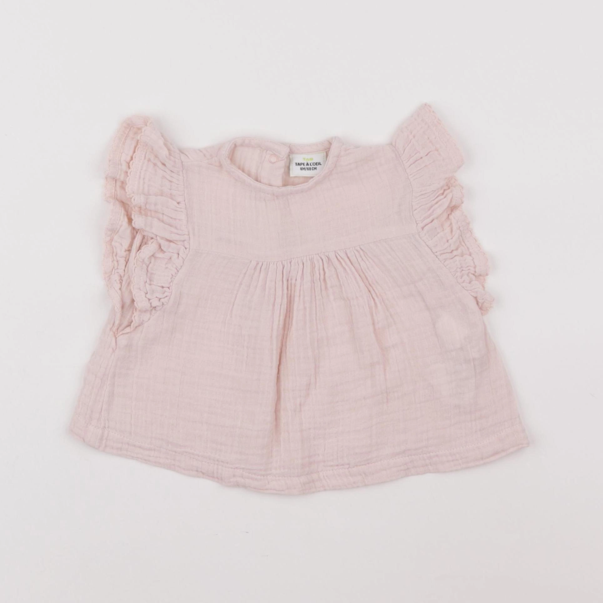 Tape à l'oeil - blouse rose - 6 mois