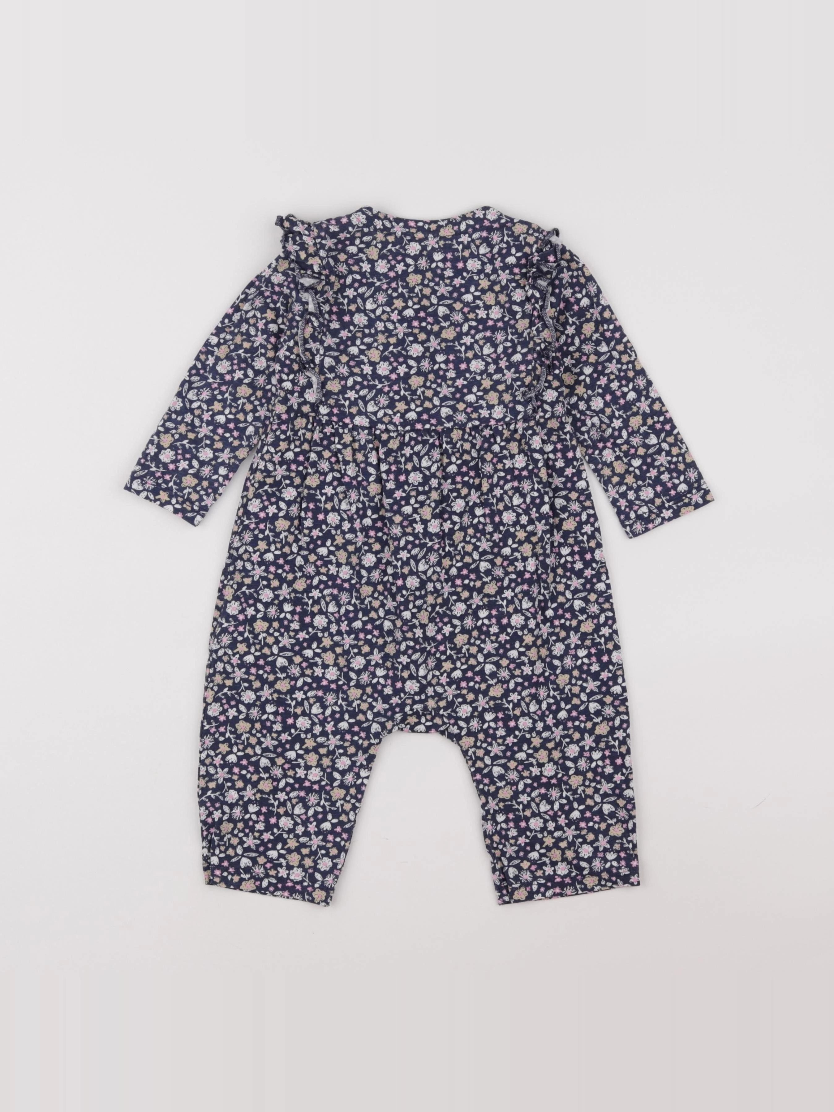 H&M - combinaison bleu - 6/9 mois