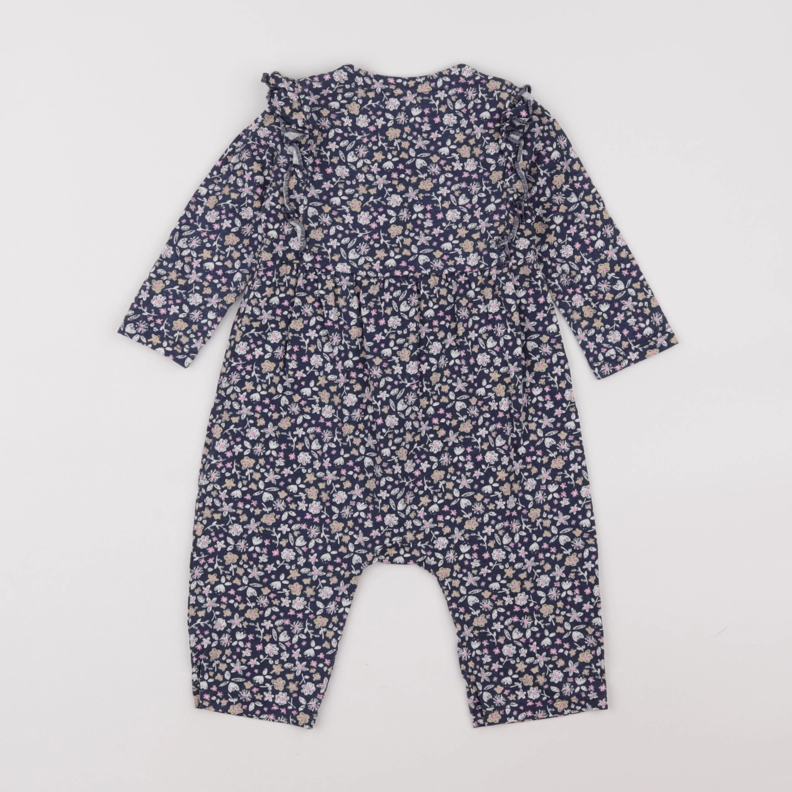 H&M - combinaison bleu - 6/9 mois