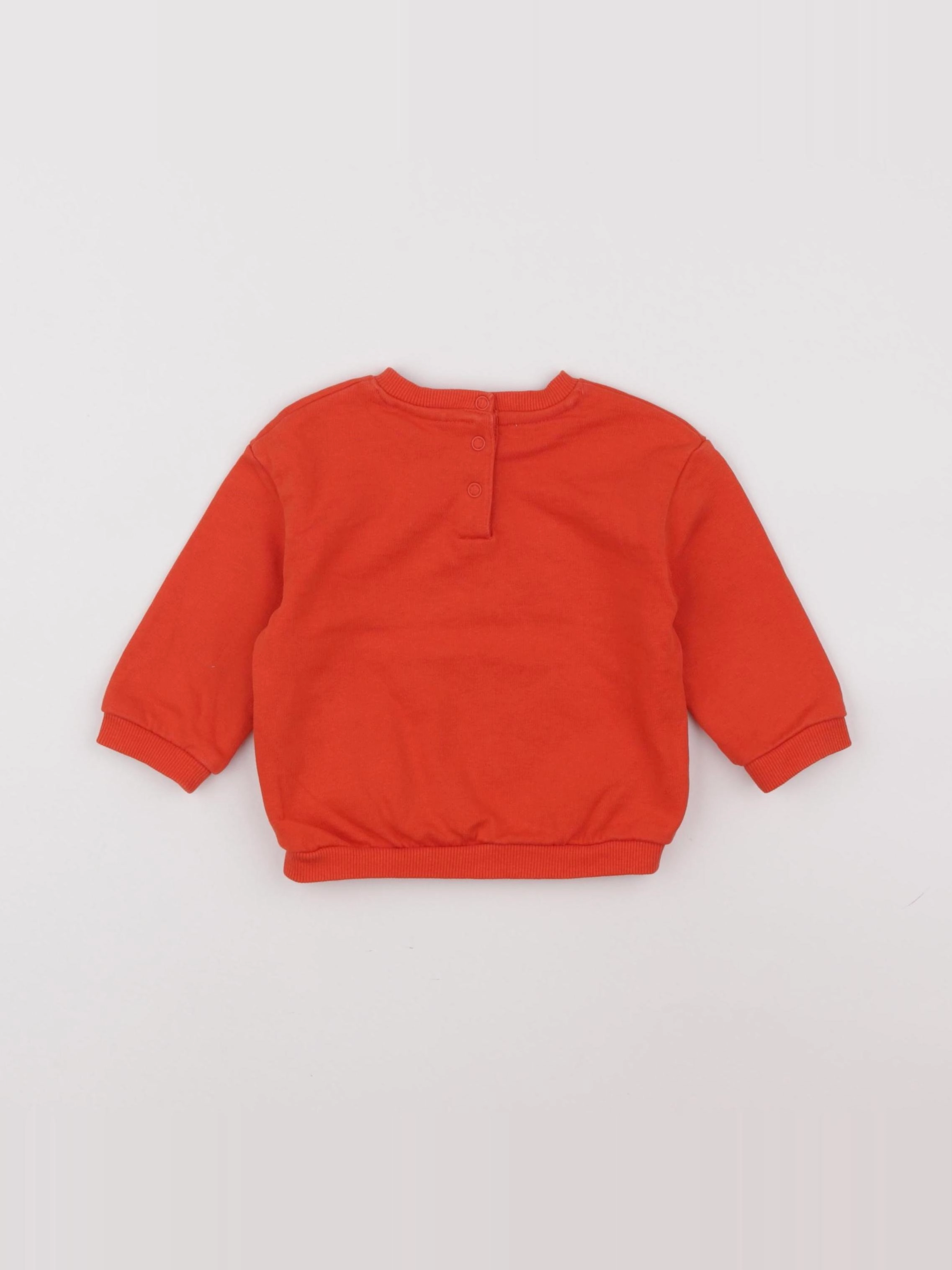 Tape à l'oeil - sweat rouge, or - 12 mois