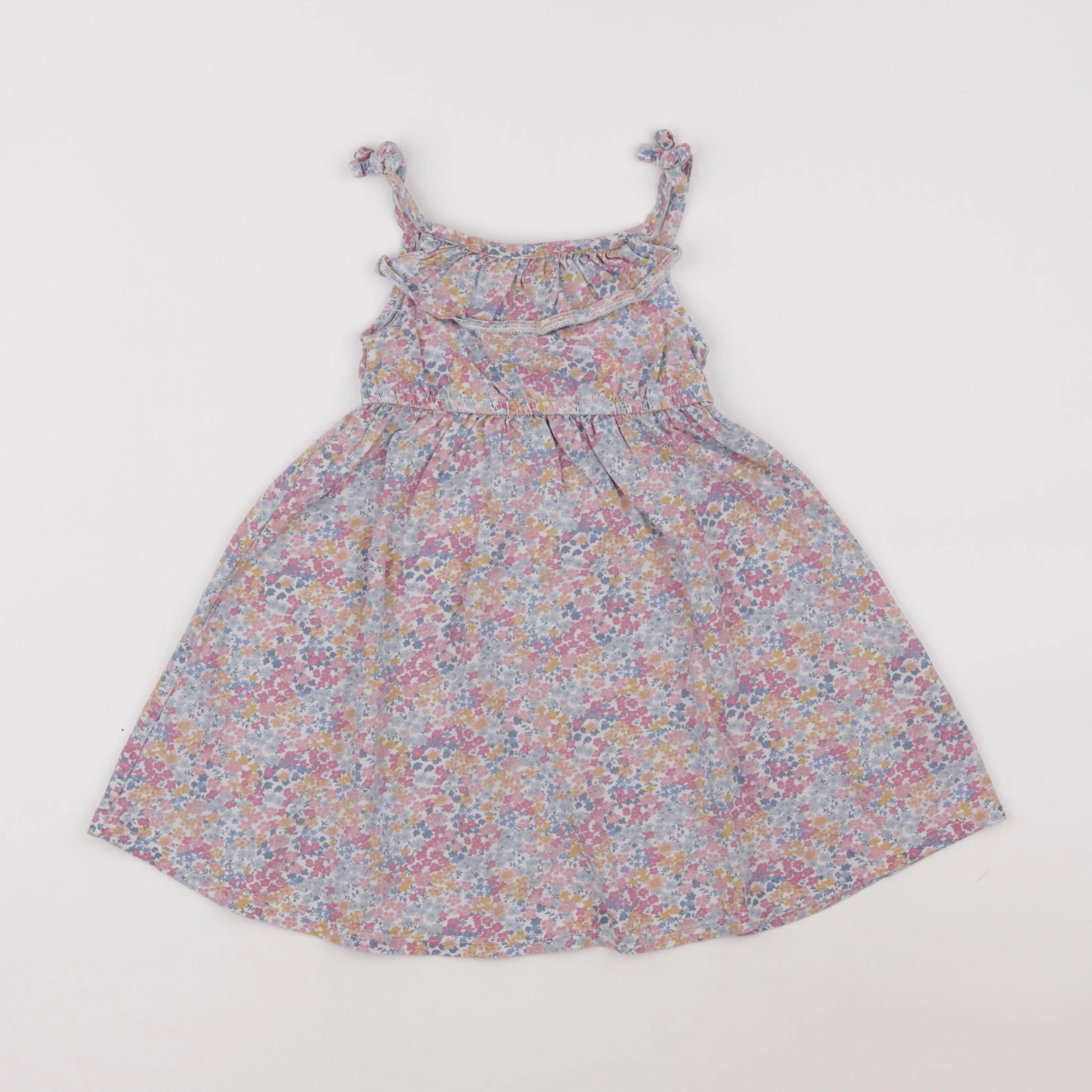 Vertbaudet - robe multicolore, rose - 2 ans