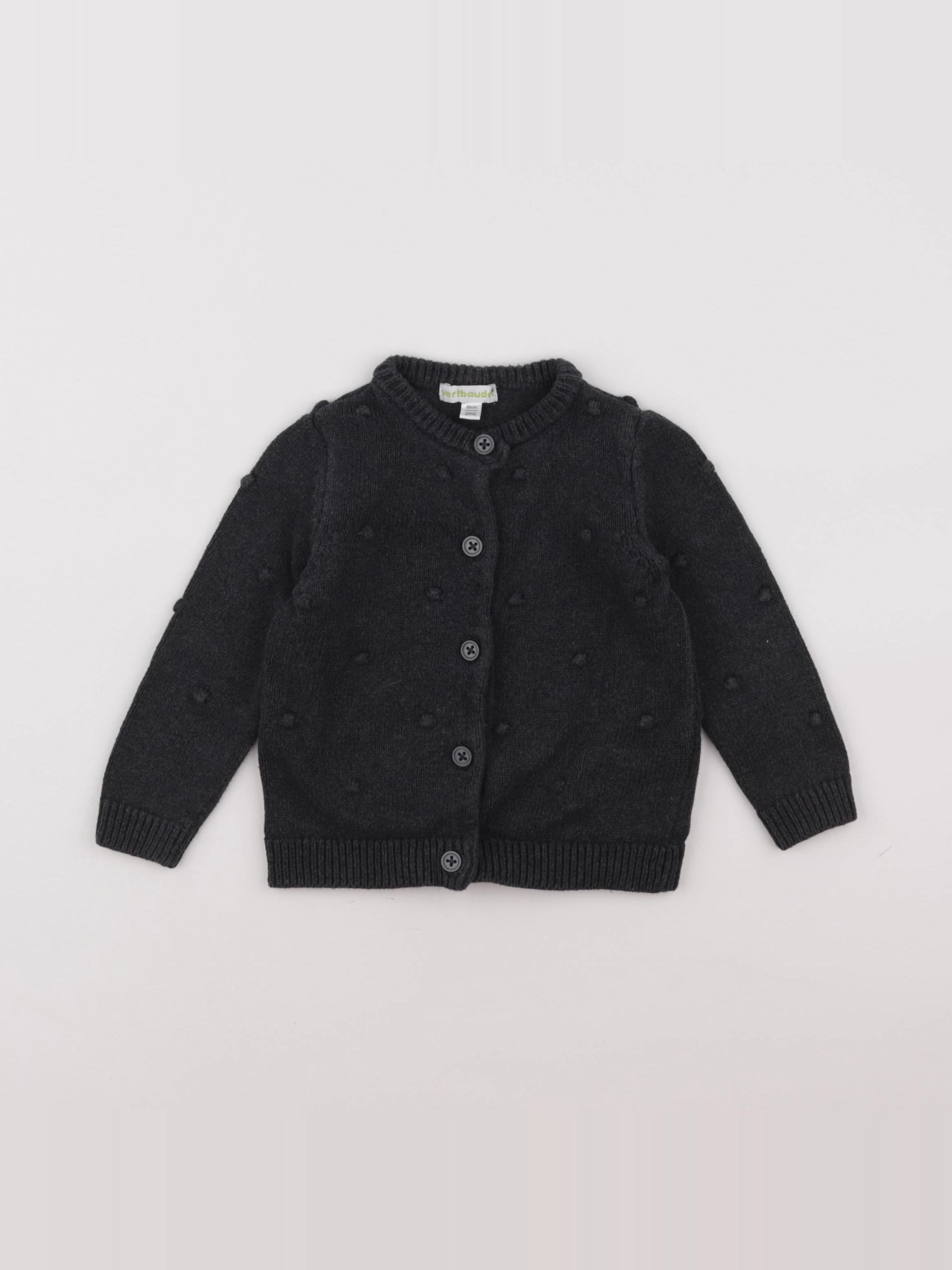 Vertbaudet - gilet gris - 2 ans