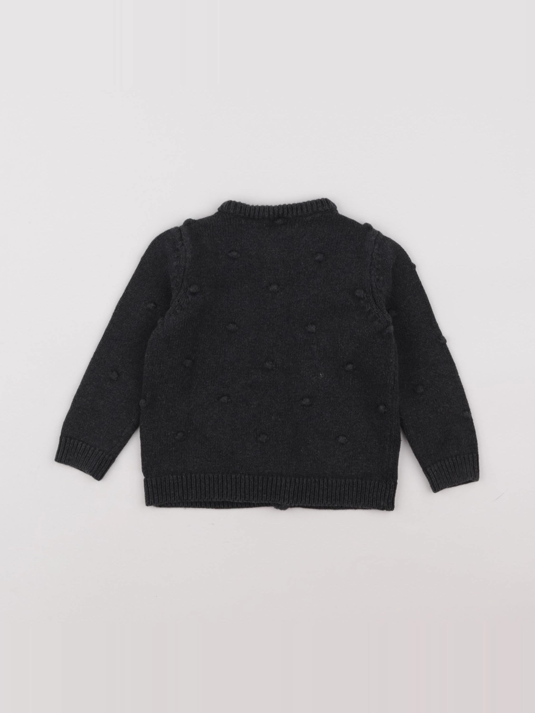 Vertbaudet - gilet gris - 2 ans