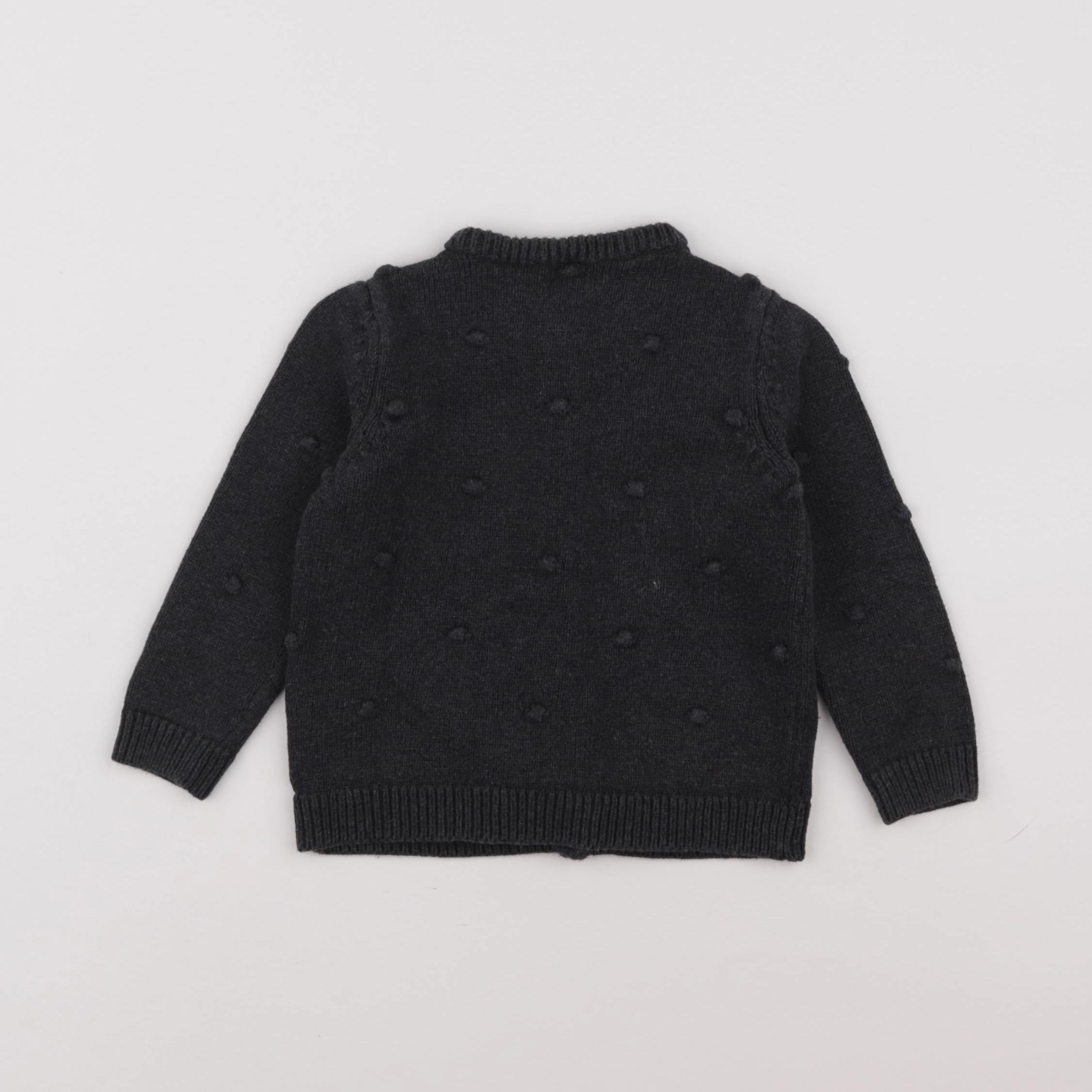 Vertbaudet - gilet gris - 2 ans