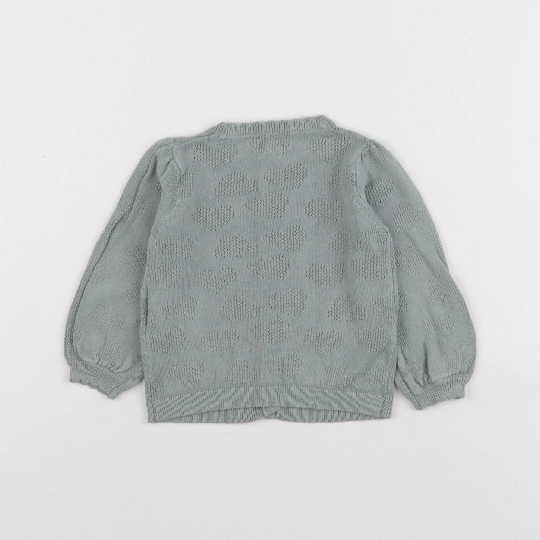 Vertbaudet - gilet vert - 6 mois