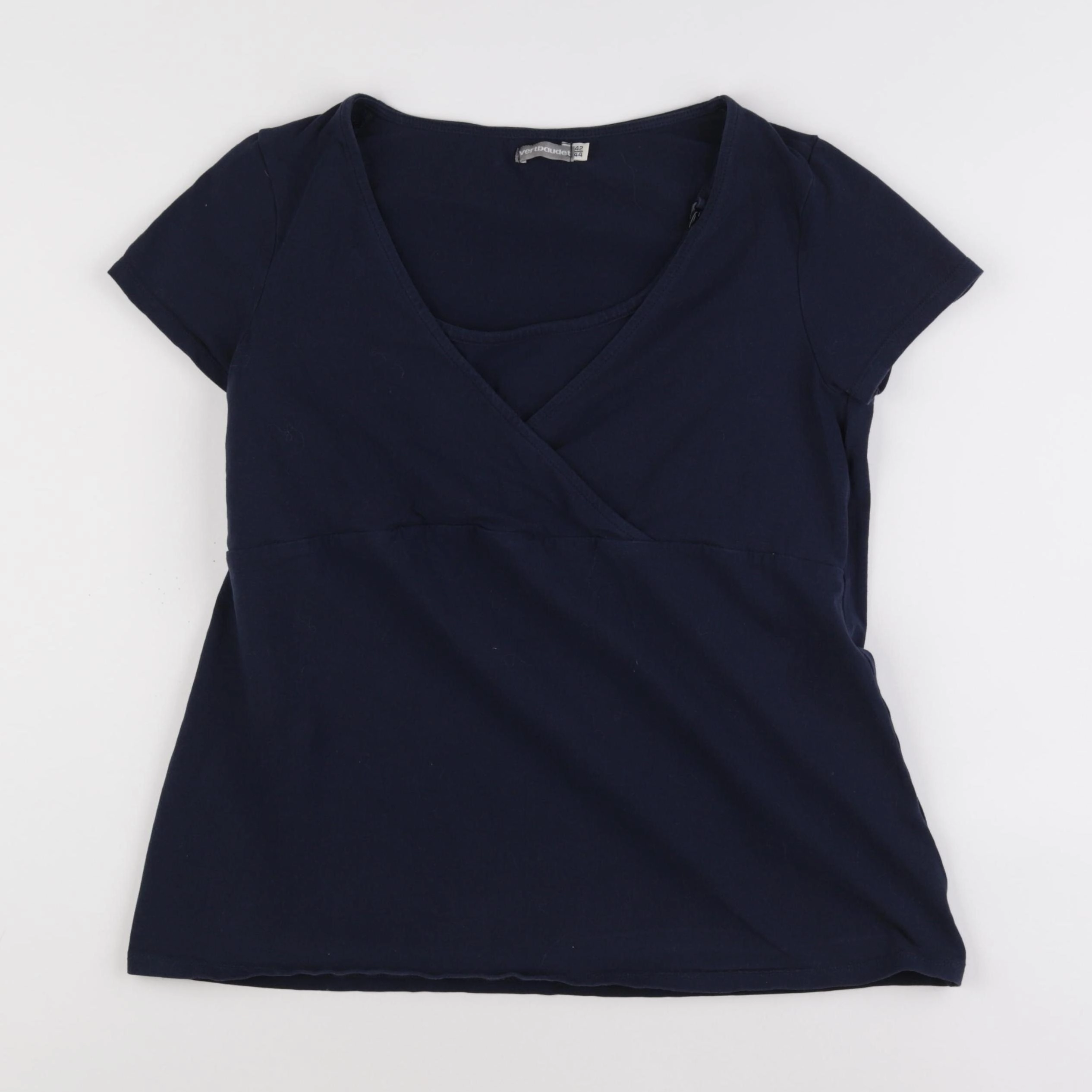 Vertbaudet - tee-shirt grossesse, allaitement bleu - 42 à 44