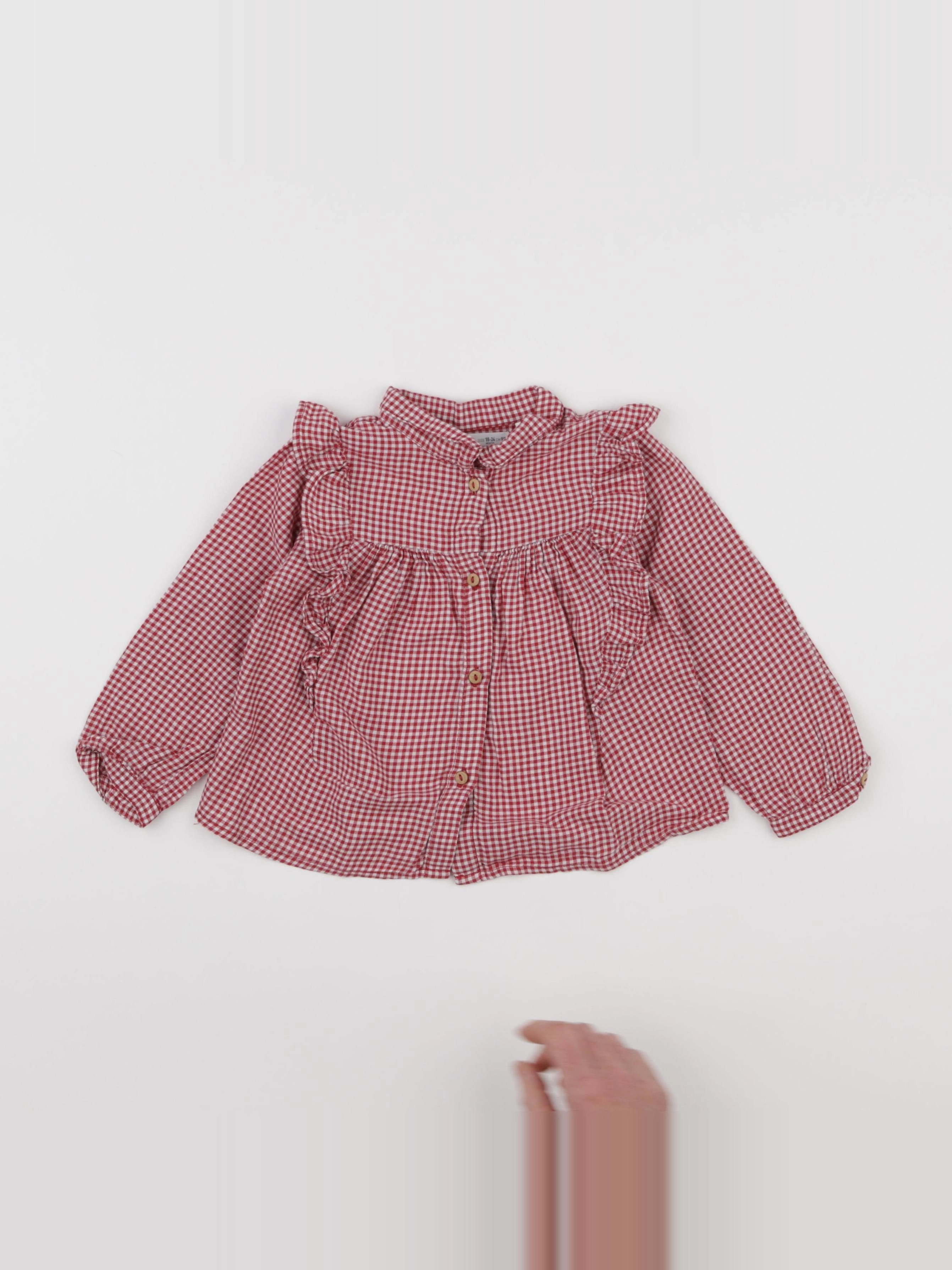 Zara - blouse rouge - 18/24 mois