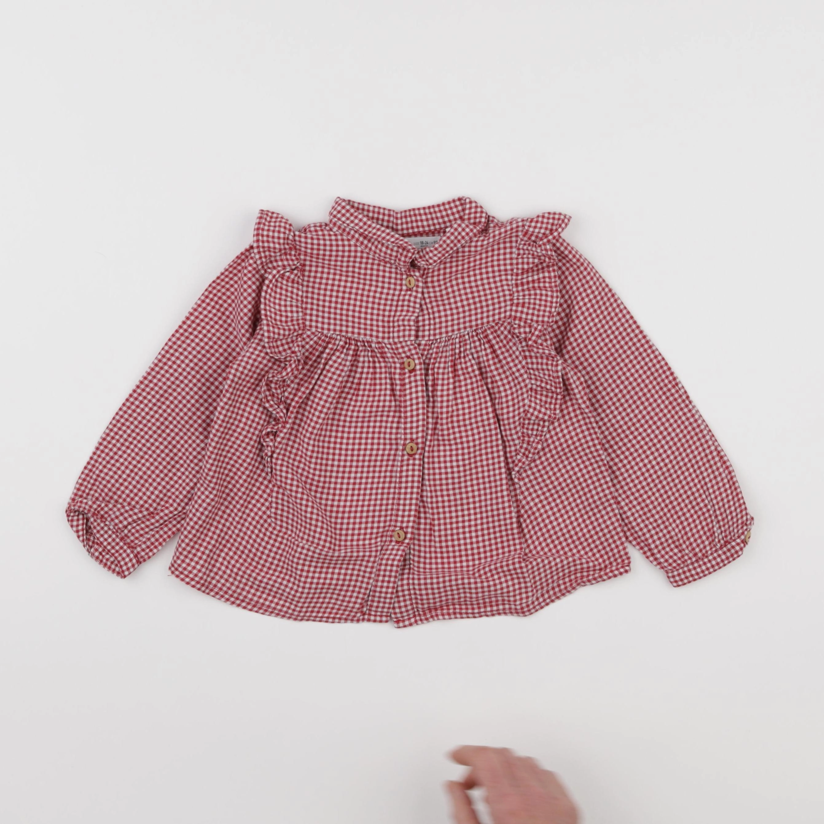 Zara - blouse rouge - 18/24 mois
