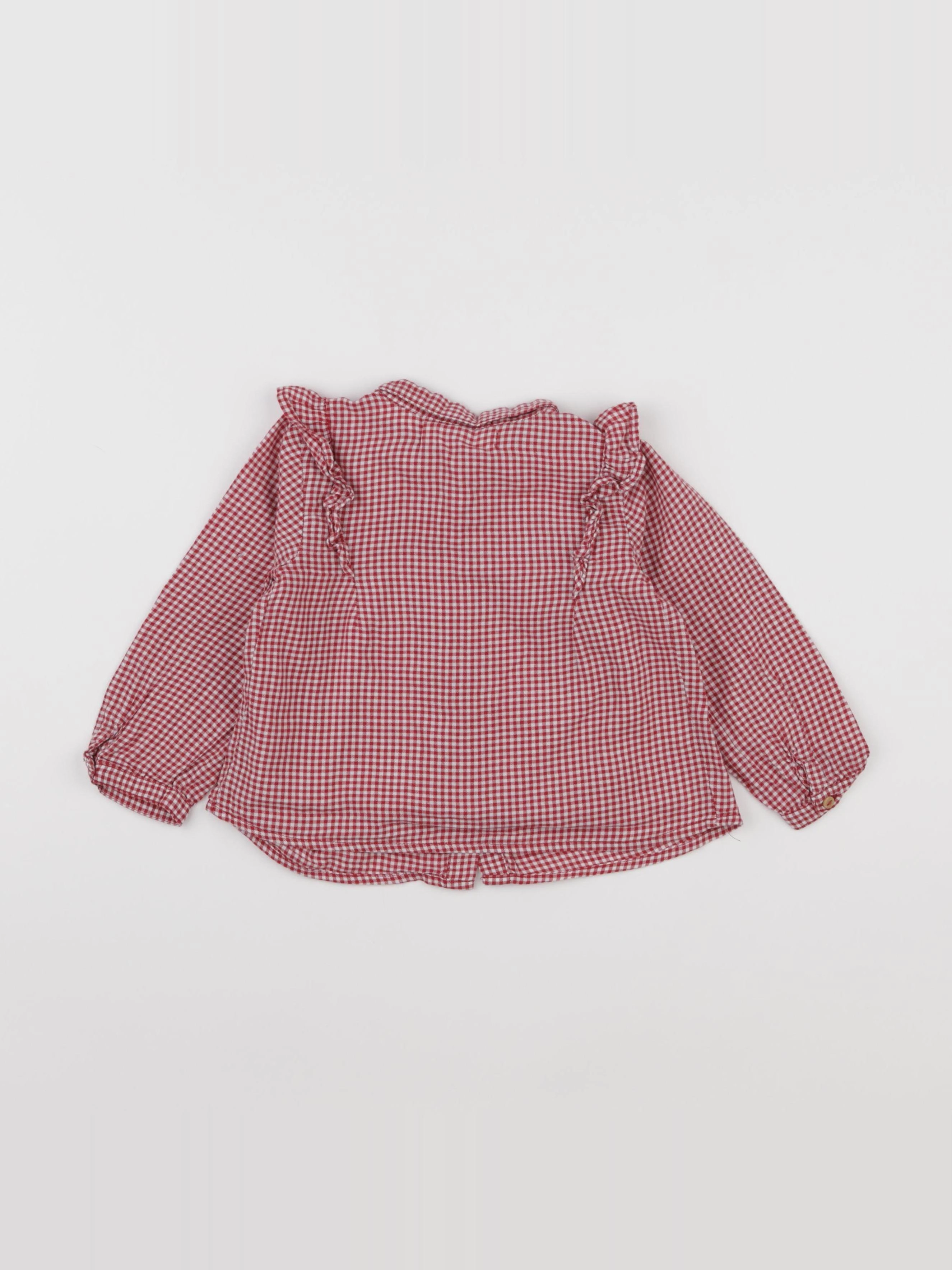 Zara - blouse rouge - 18/24 mois