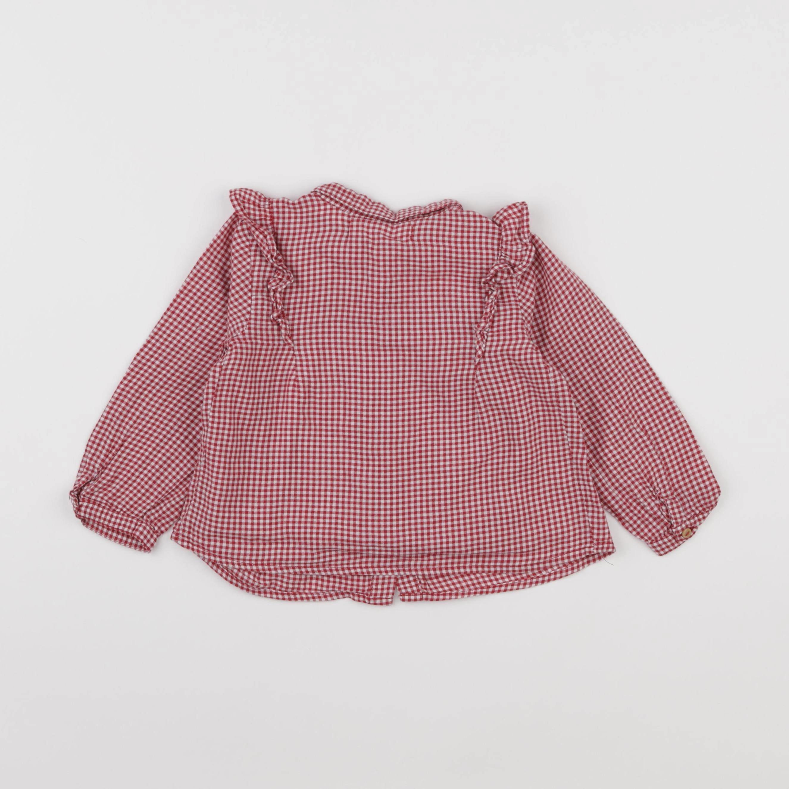 Zara - blouse rouge - 18/24 mois