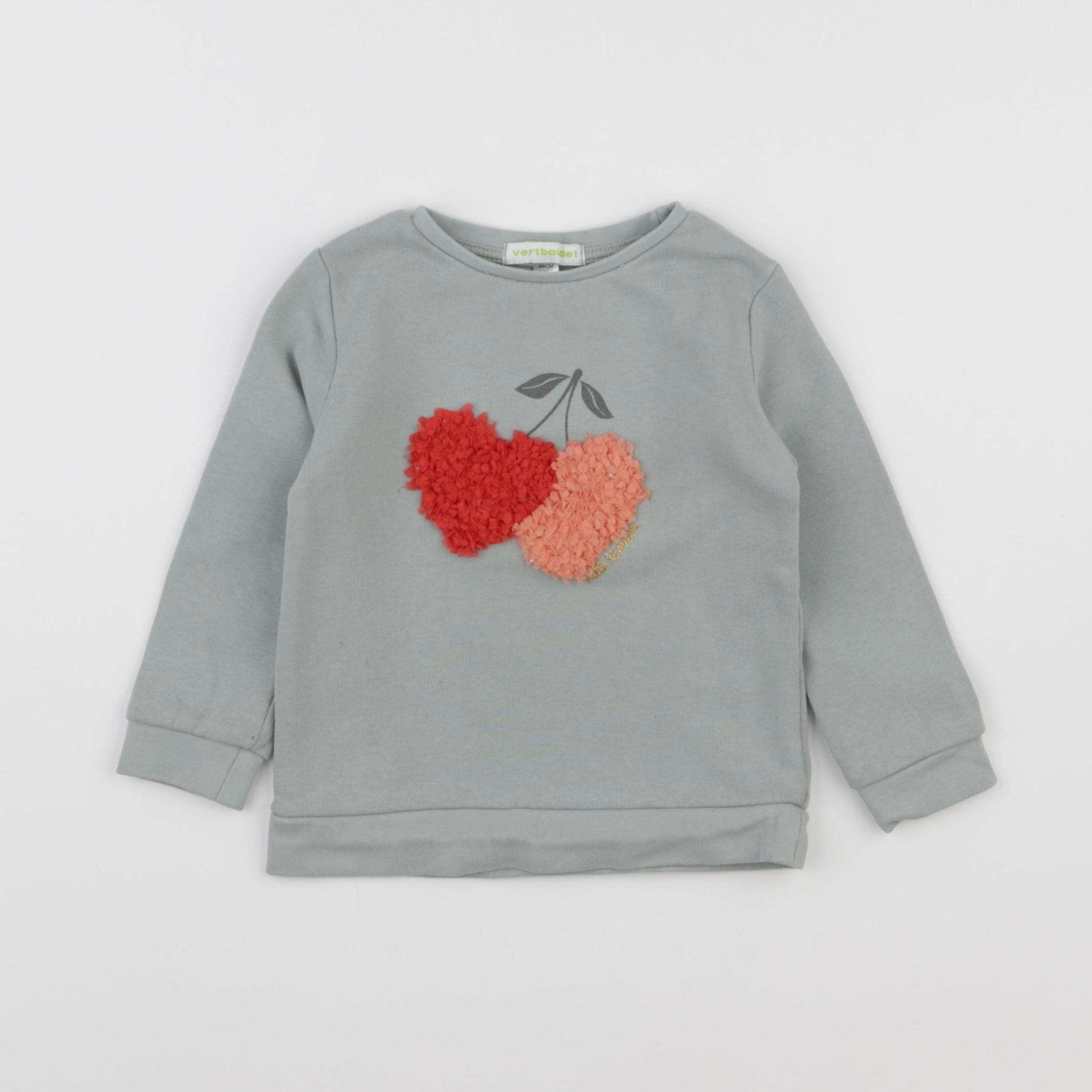 Vertbaudet - sweat multicolore - 2 ans