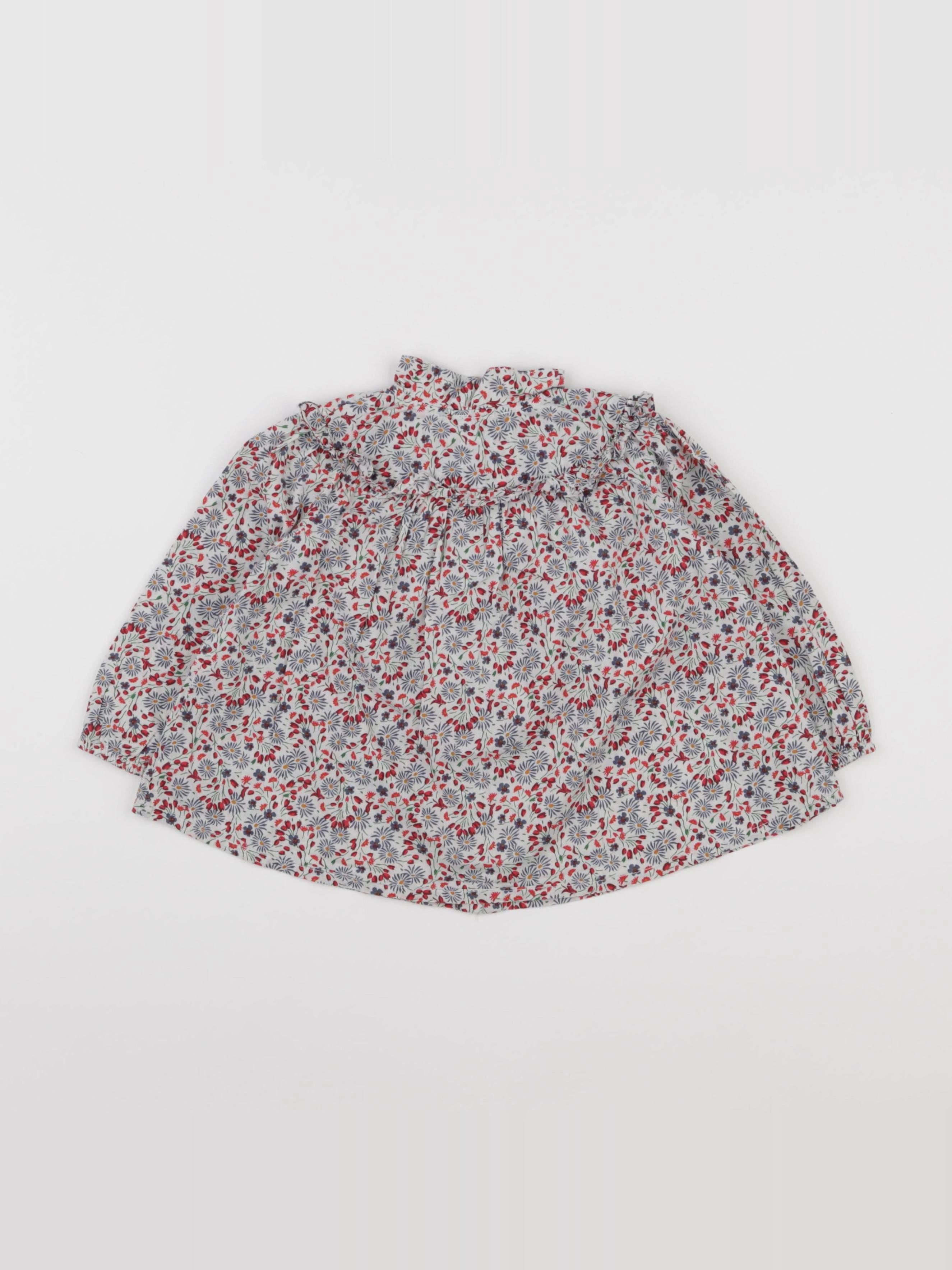 Boutchou - blouse bleu - 24 mois