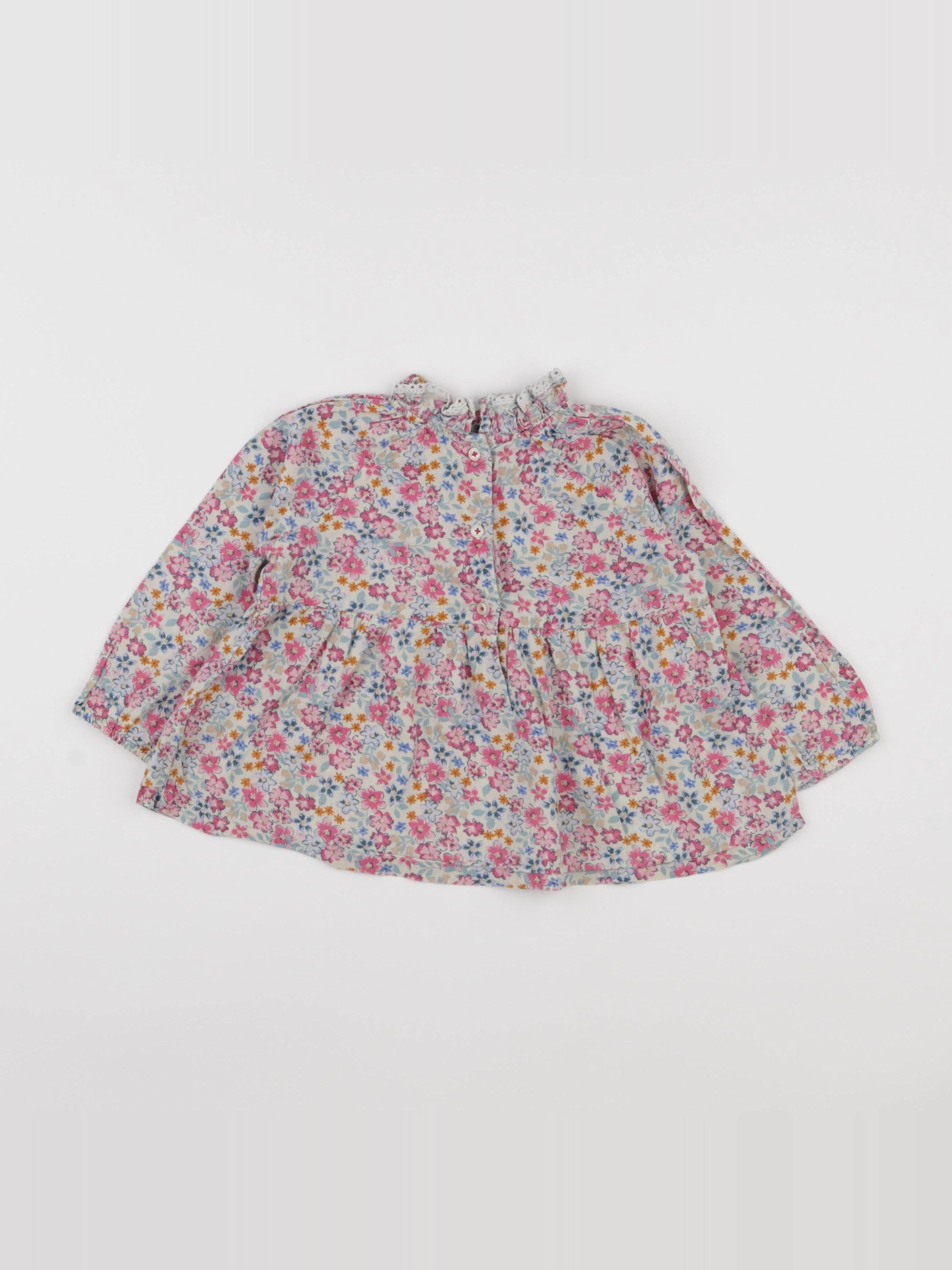 Boutchou - blouse rose - 24 mois