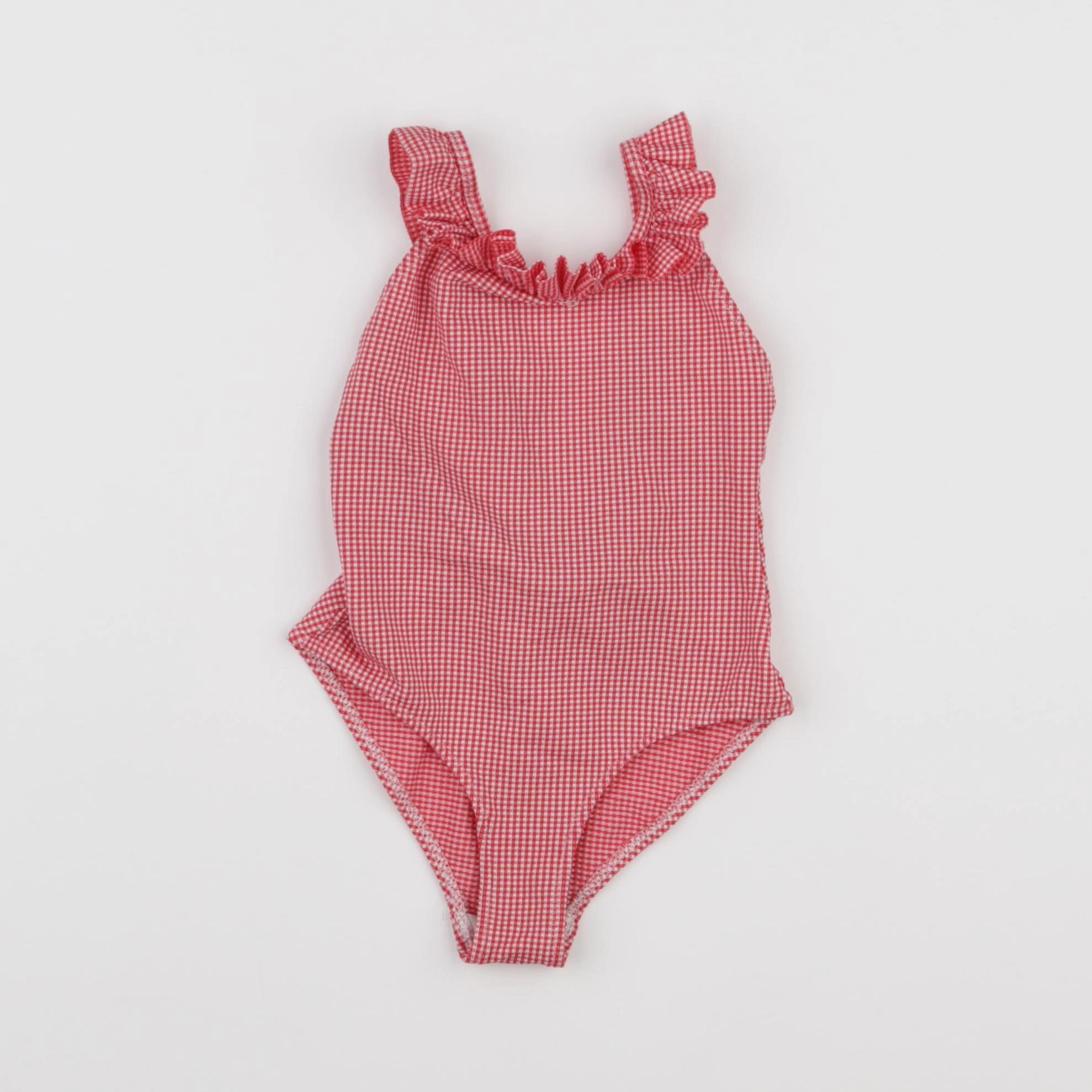 Monoprix - maillot de bain rouge - 3 ans