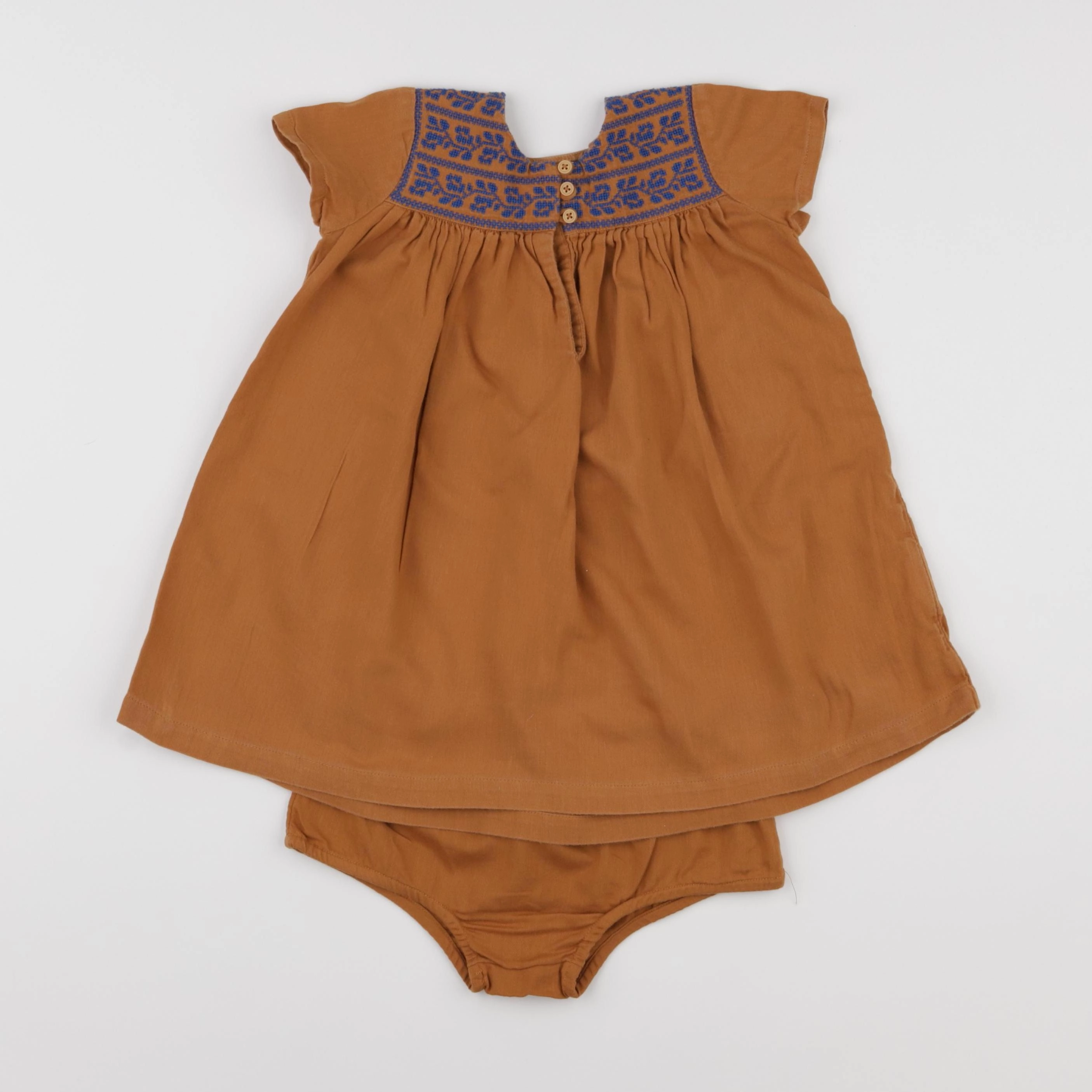Boutchou - robe marron - 24 mois