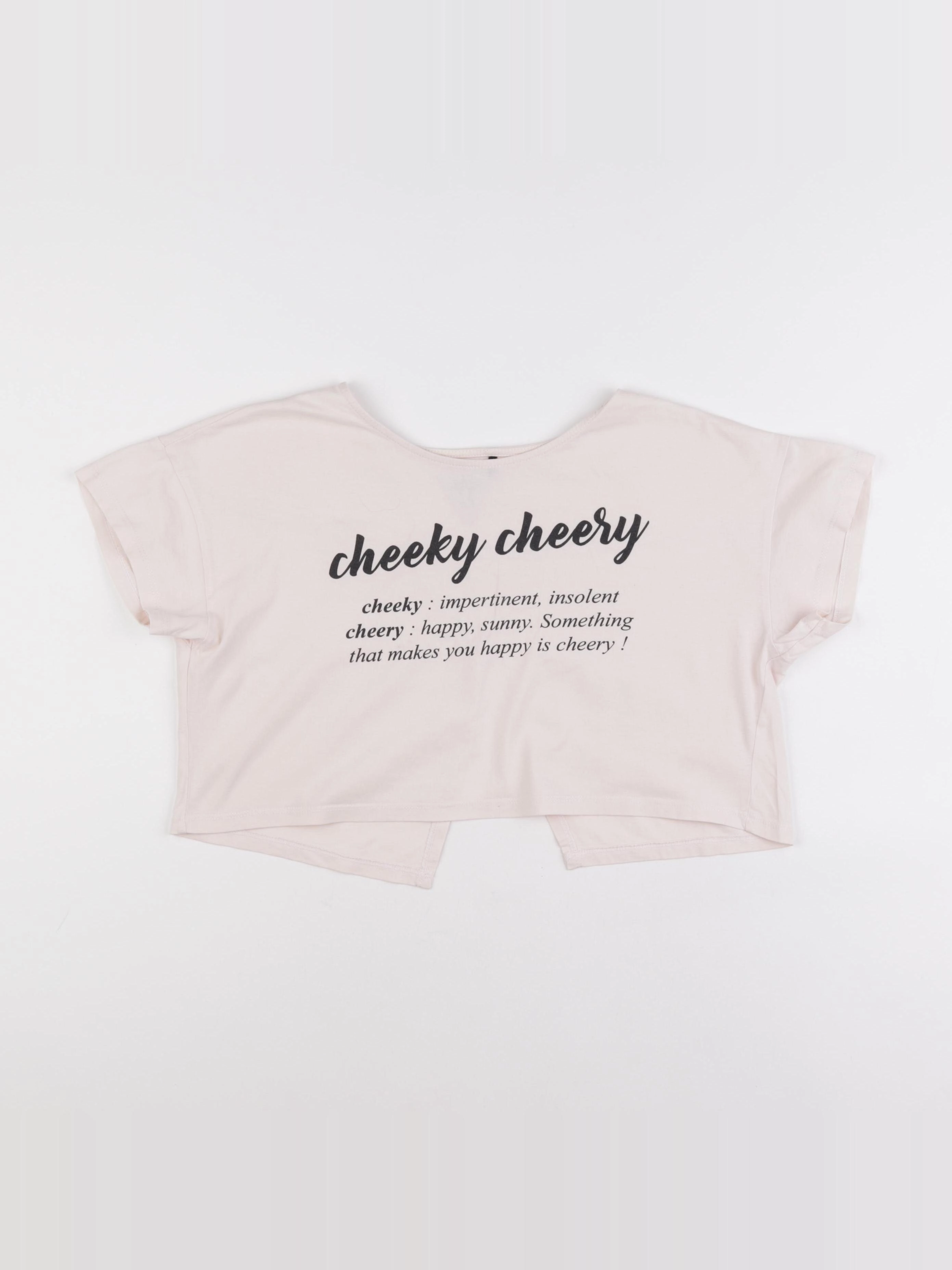 IKKS - tee-shirt court beige - 12 ans