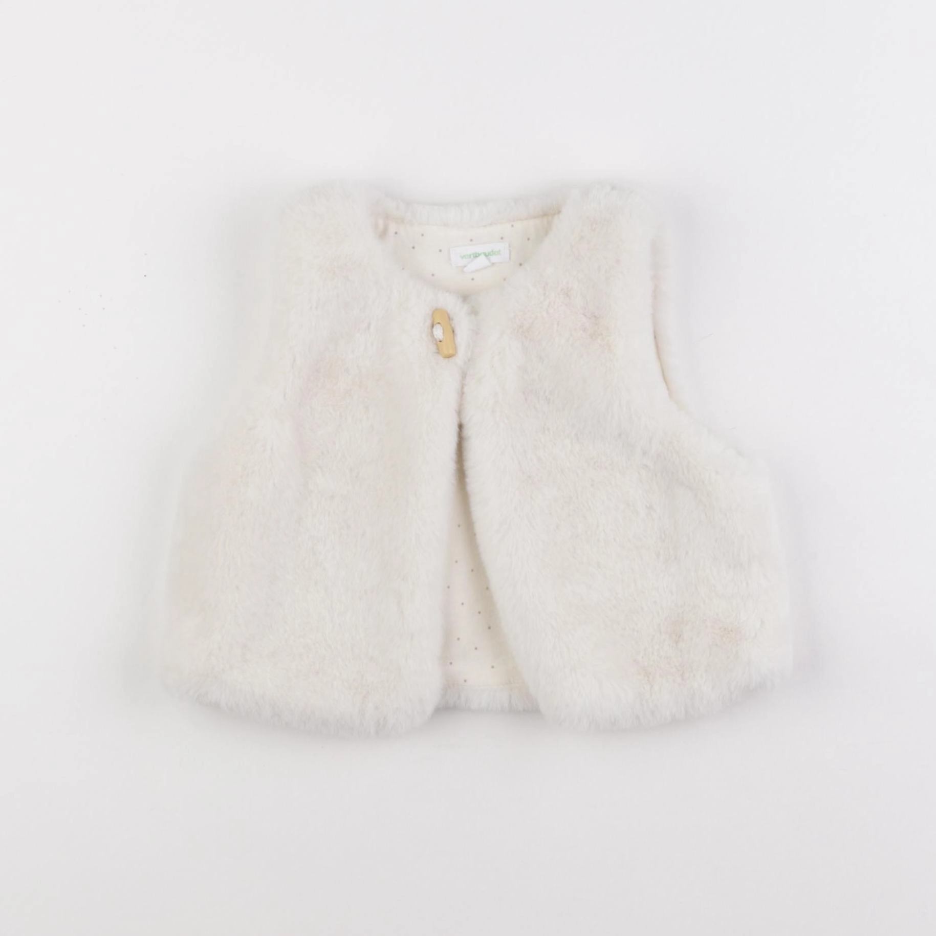 Vertbaudet - gilet blanc - 12 mois