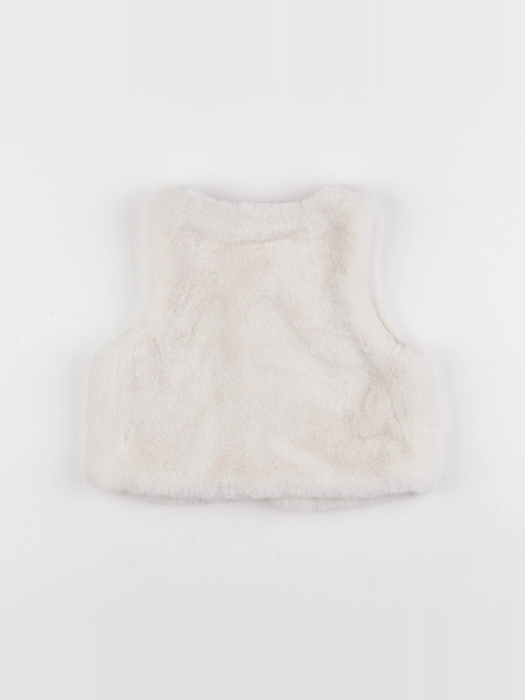 Vertbaudet - gilet blanc - 12 mois