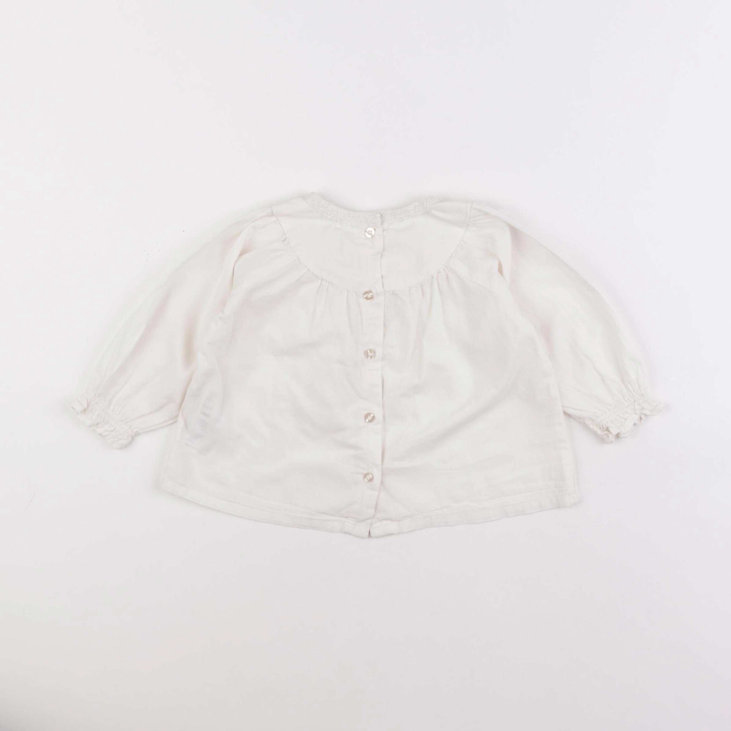 Vertbaudet - blouse beige - 9 mois
