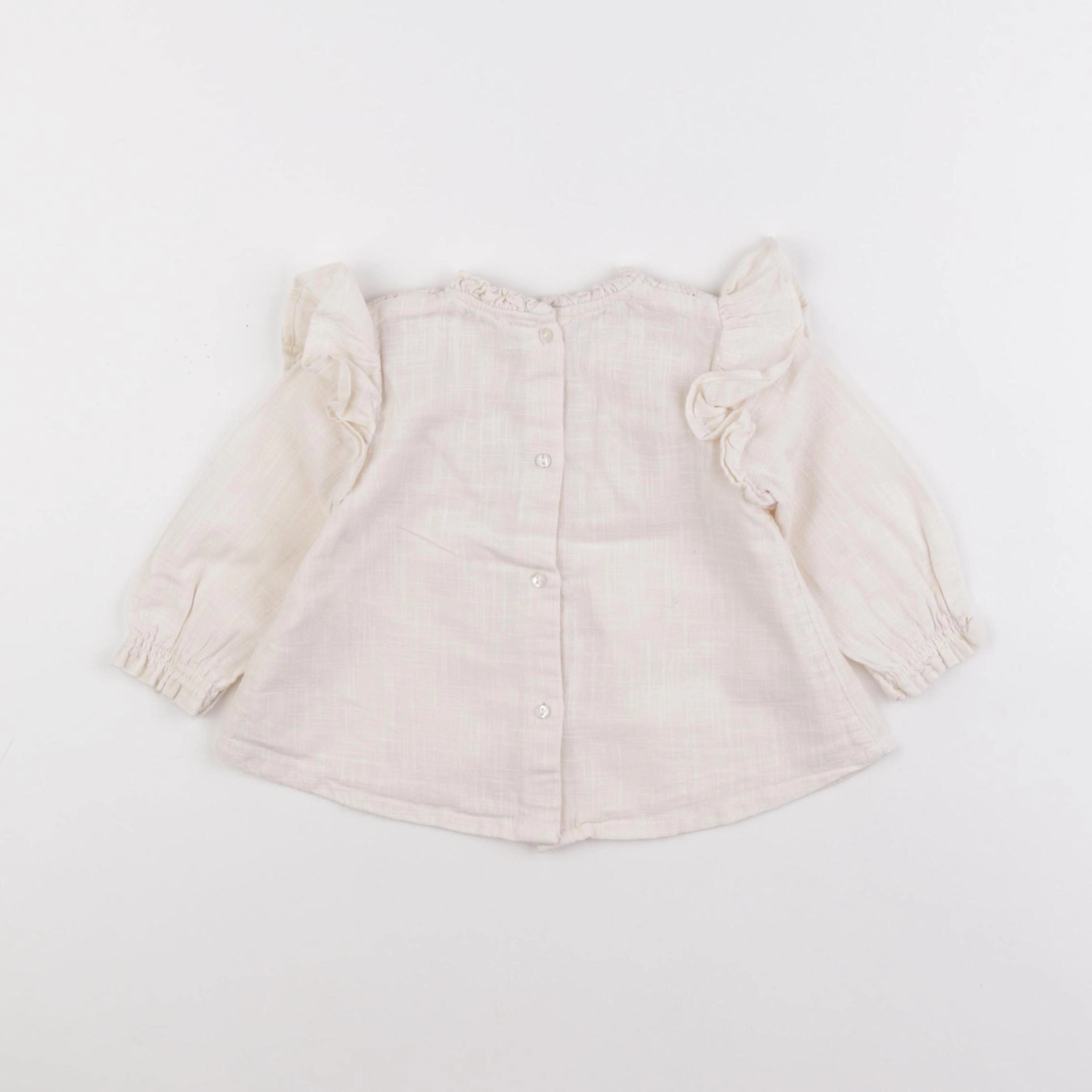 Vertbaudet - blouse beige - 9 mois