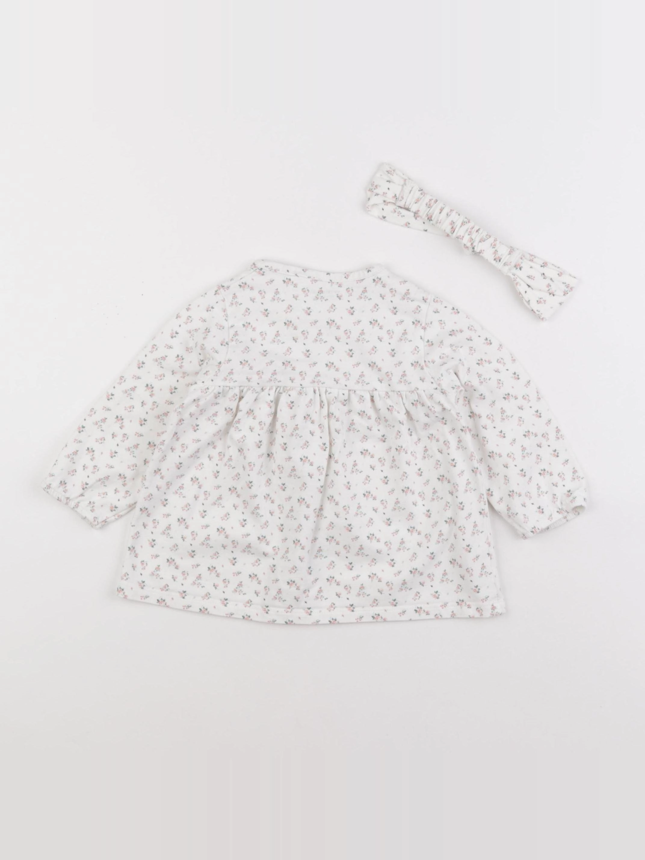 Vertbaudet - robe blanc - 9 mois