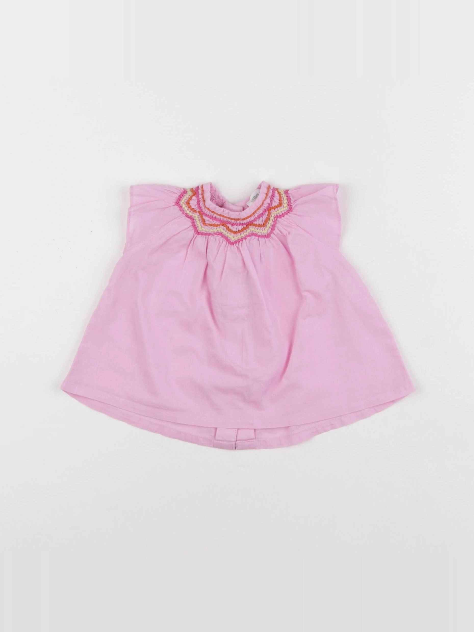 Vertbaudet - blouse rose - 6 mois