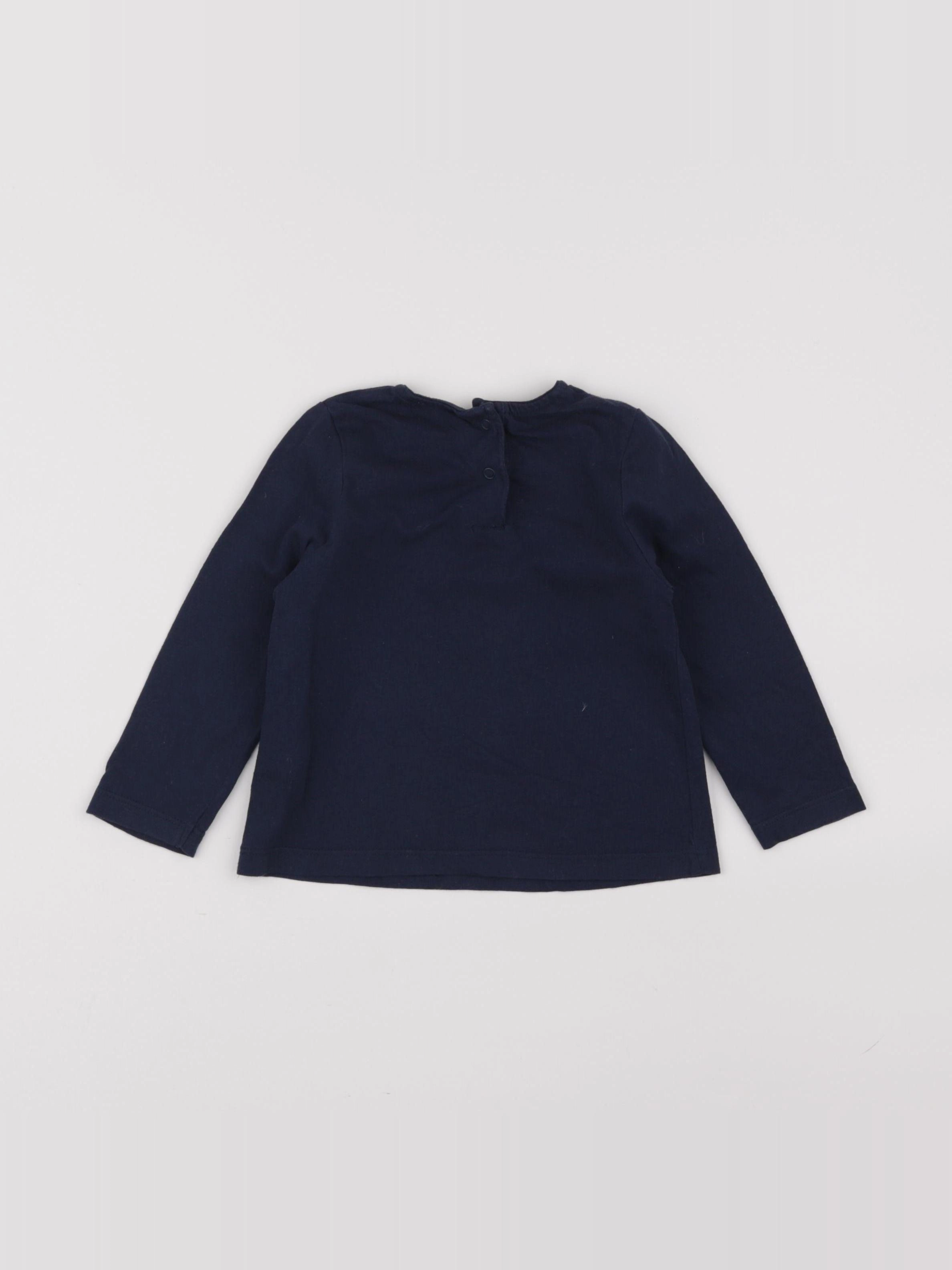 Tape à l'oeil - tee-shirt bleu, or - 18 mois