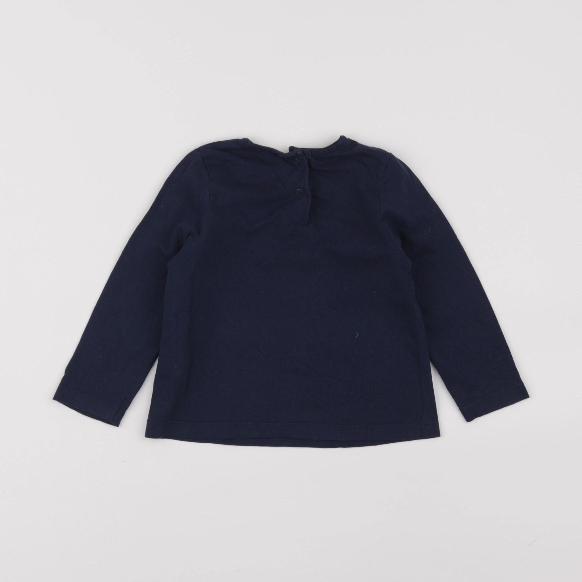 Tape à l'oeil - tee-shirt bleu, or - 18 mois