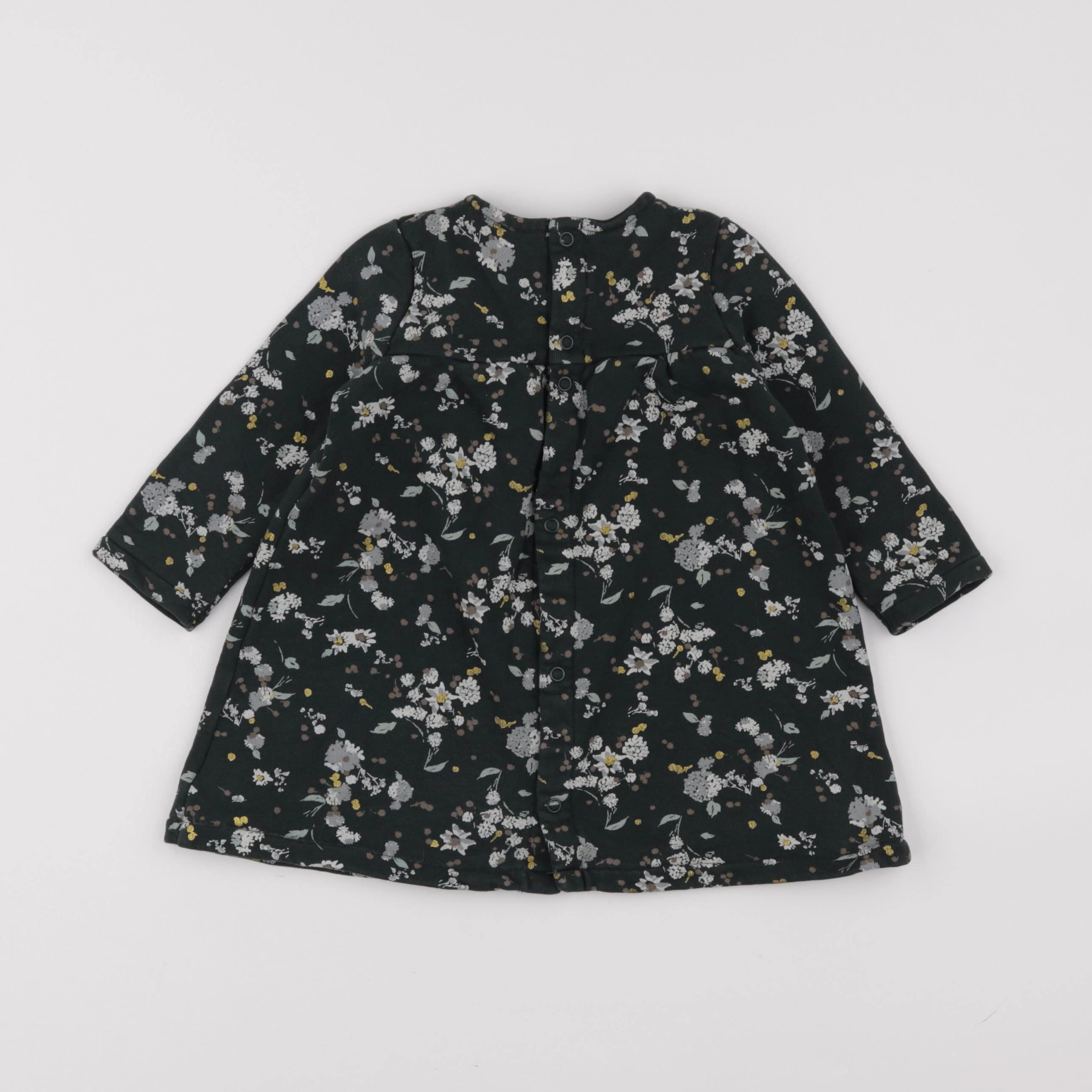 Petit Bateau - robe vert - 18 mois