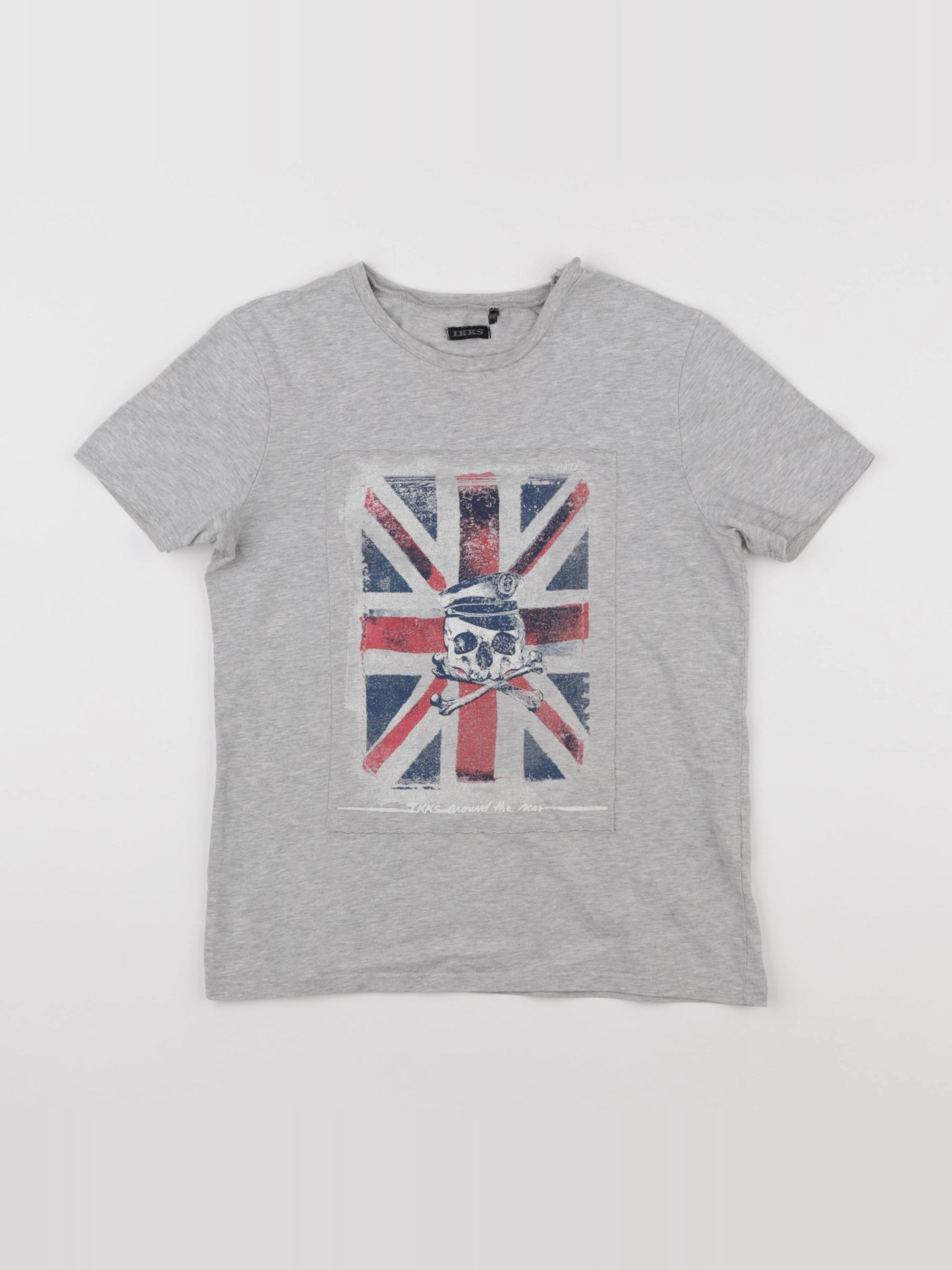 IKKS - tee-shirt gris - 10 ans