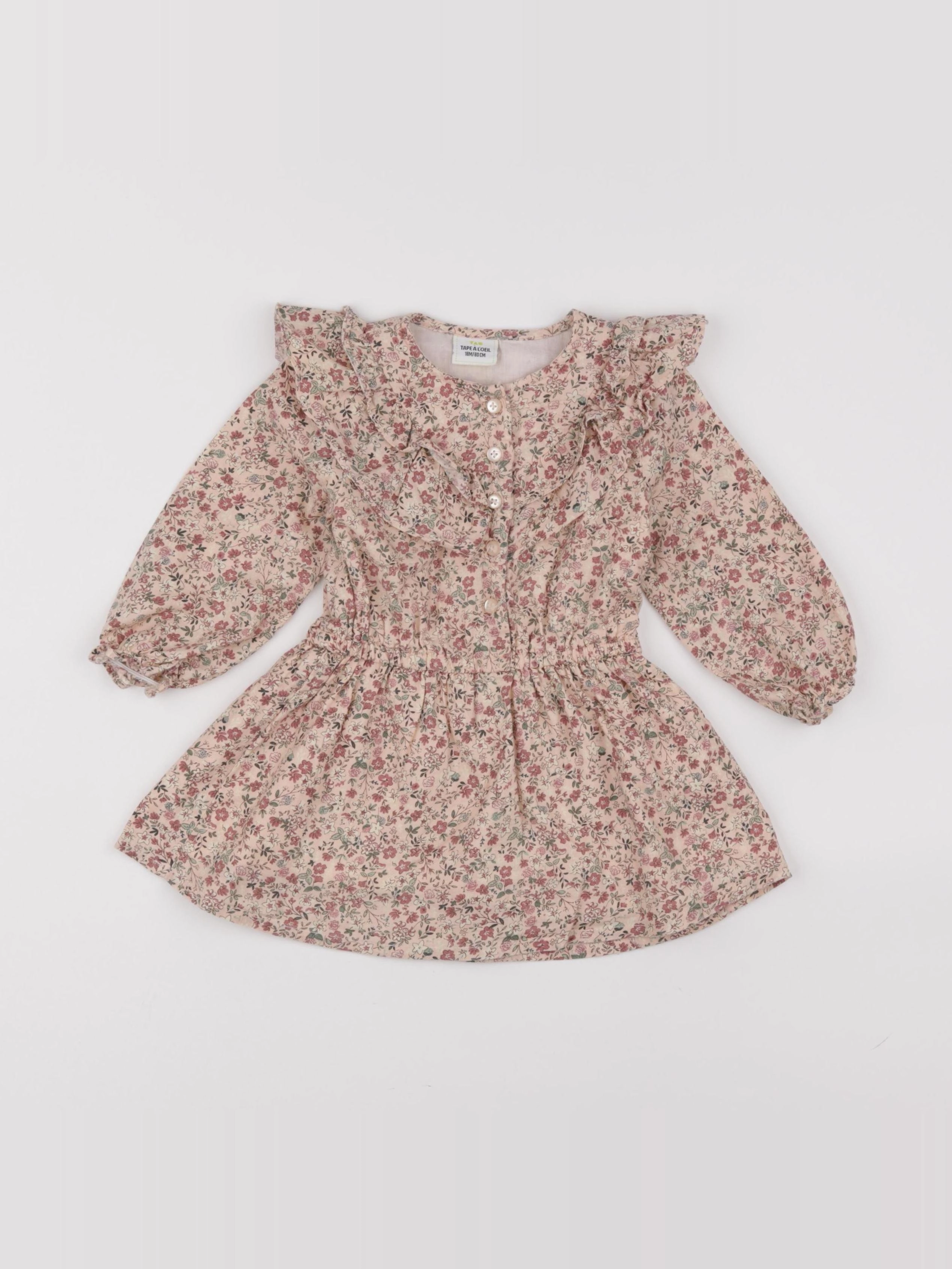 Tape à l'oeil - robe rose - 18 mois