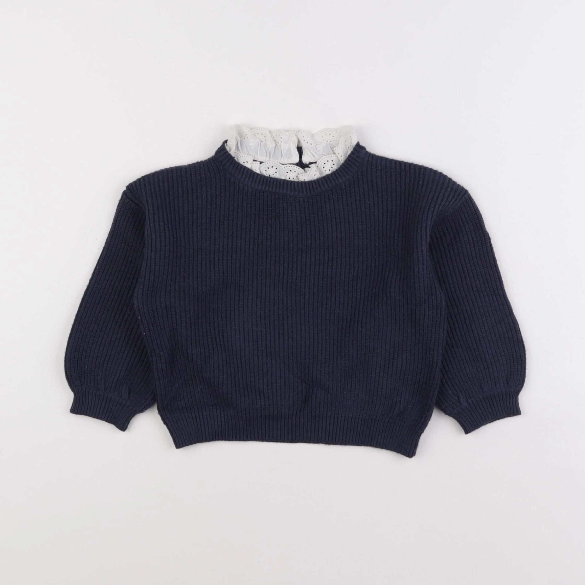 Vertbaudet - pull bleu - 18 mois
